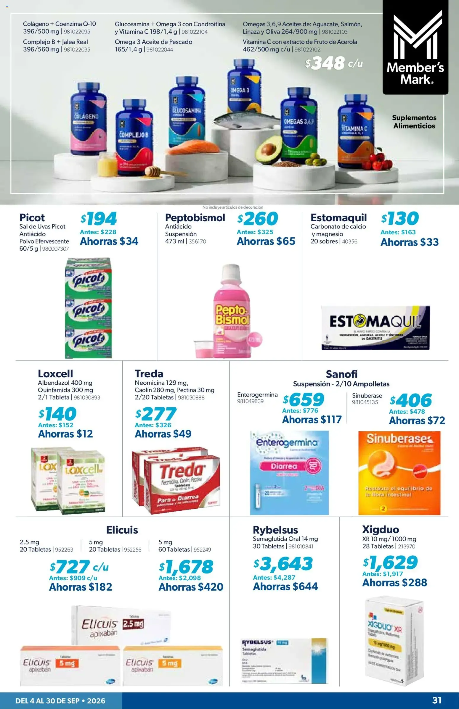 Catálogo de CUPONERA SAMS | Folleto de 04/09, Ofertas Septiembre 2026 4 de septiembre al 30 de septiembre 2026 - Pagina 31