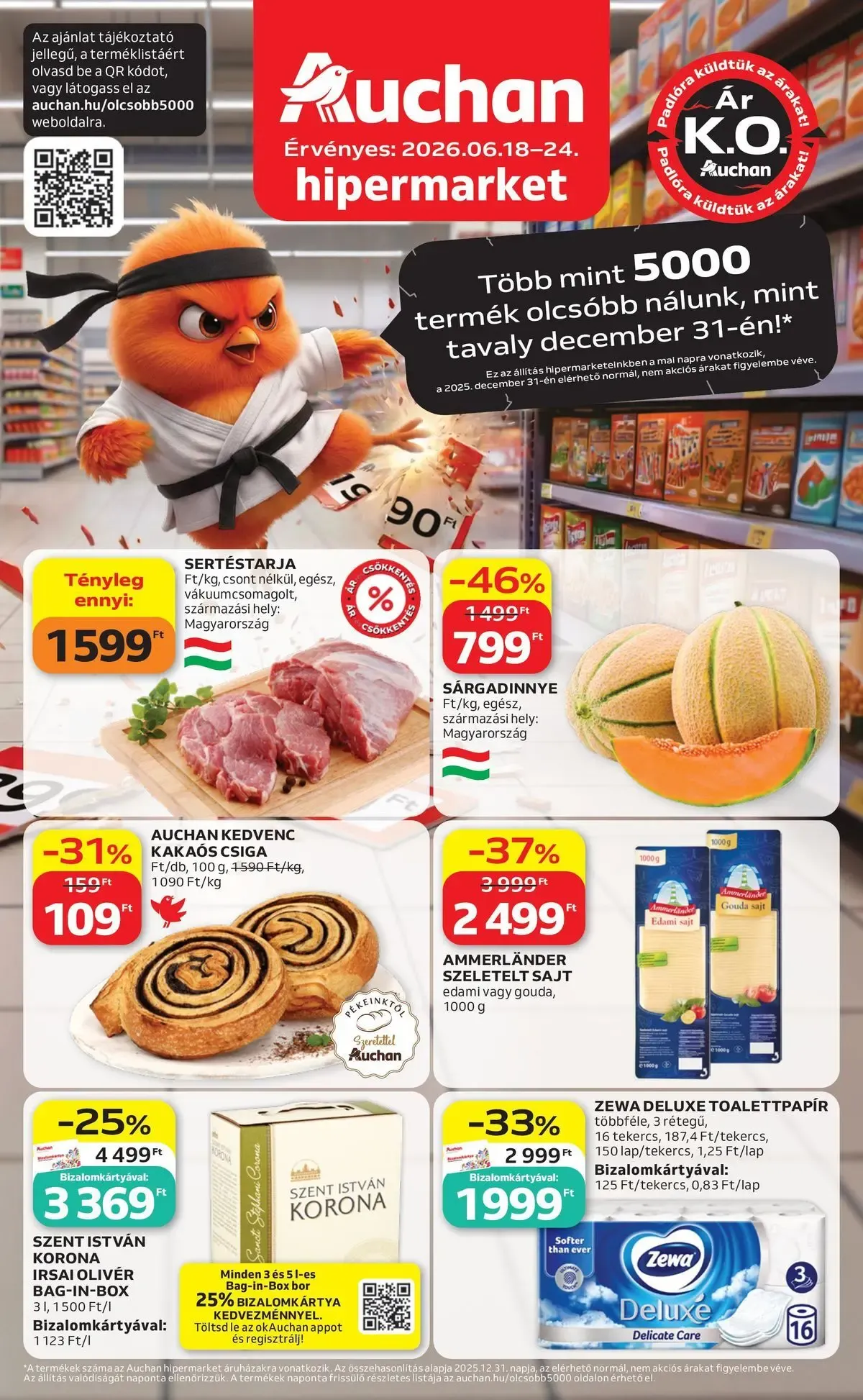 Katalógus Auchan Hipermarket június 18.-tól június 24.-ig 2026. - Oldal 1