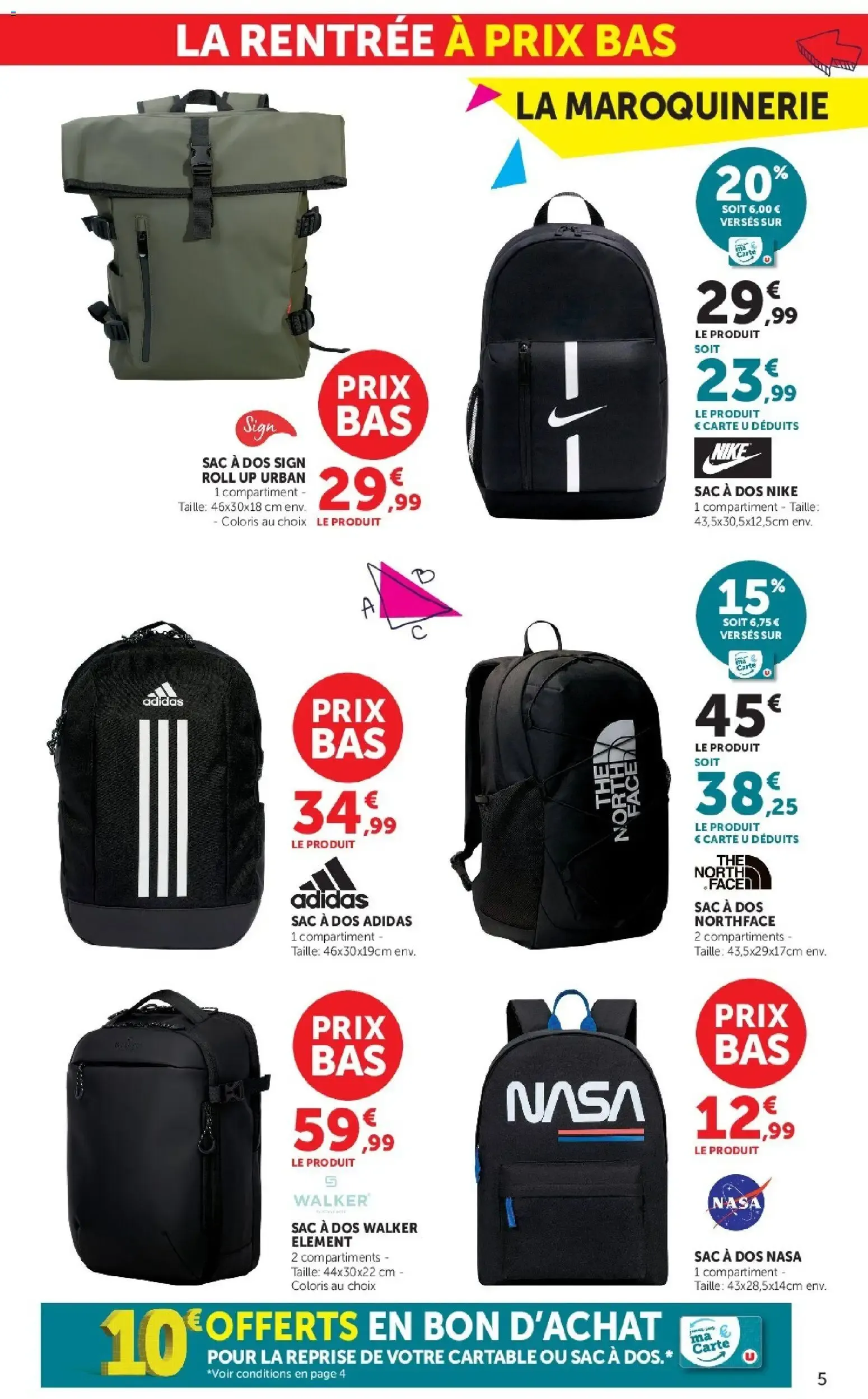 Hyper U - La rentrée à prix bas à partir du 15/07/2026 - promo en ligne du 15 juillet au 9 août 2026 - Catalogue page 5