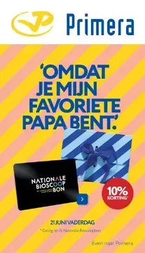 Día del Padre en Primera: 10% de descuento en Bono de Cine