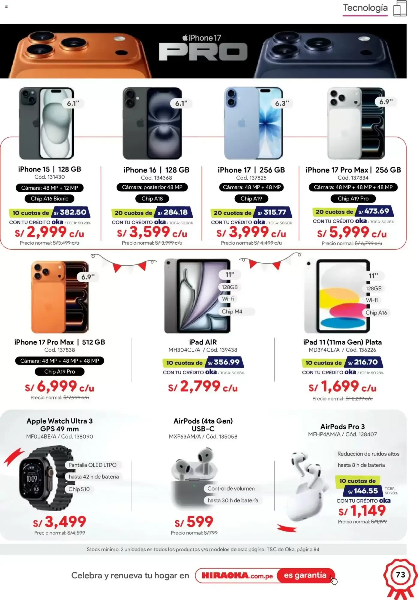 Catalogo de Catálogo Hiraoka 11 de julio al 31 de julio 2026 - Pag 73