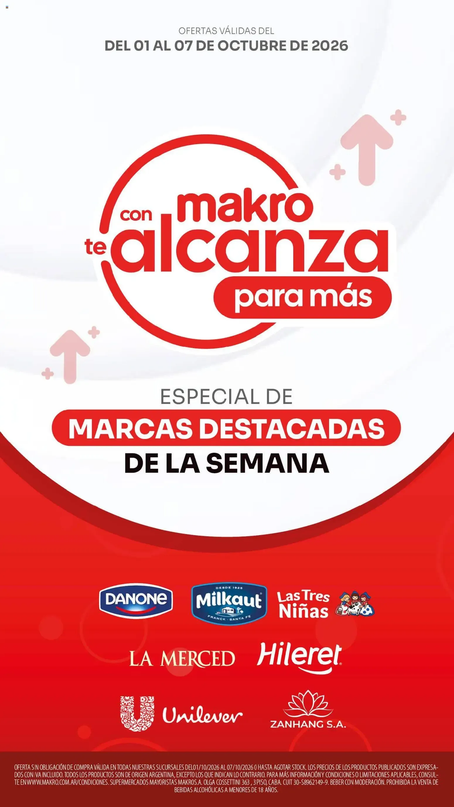 Ofertas de Makro - Ofertas especiales del 01/10/2026 - 07/10/2026 1 de octubre al 7 de octubre 2026 - Página 1 del catálogo