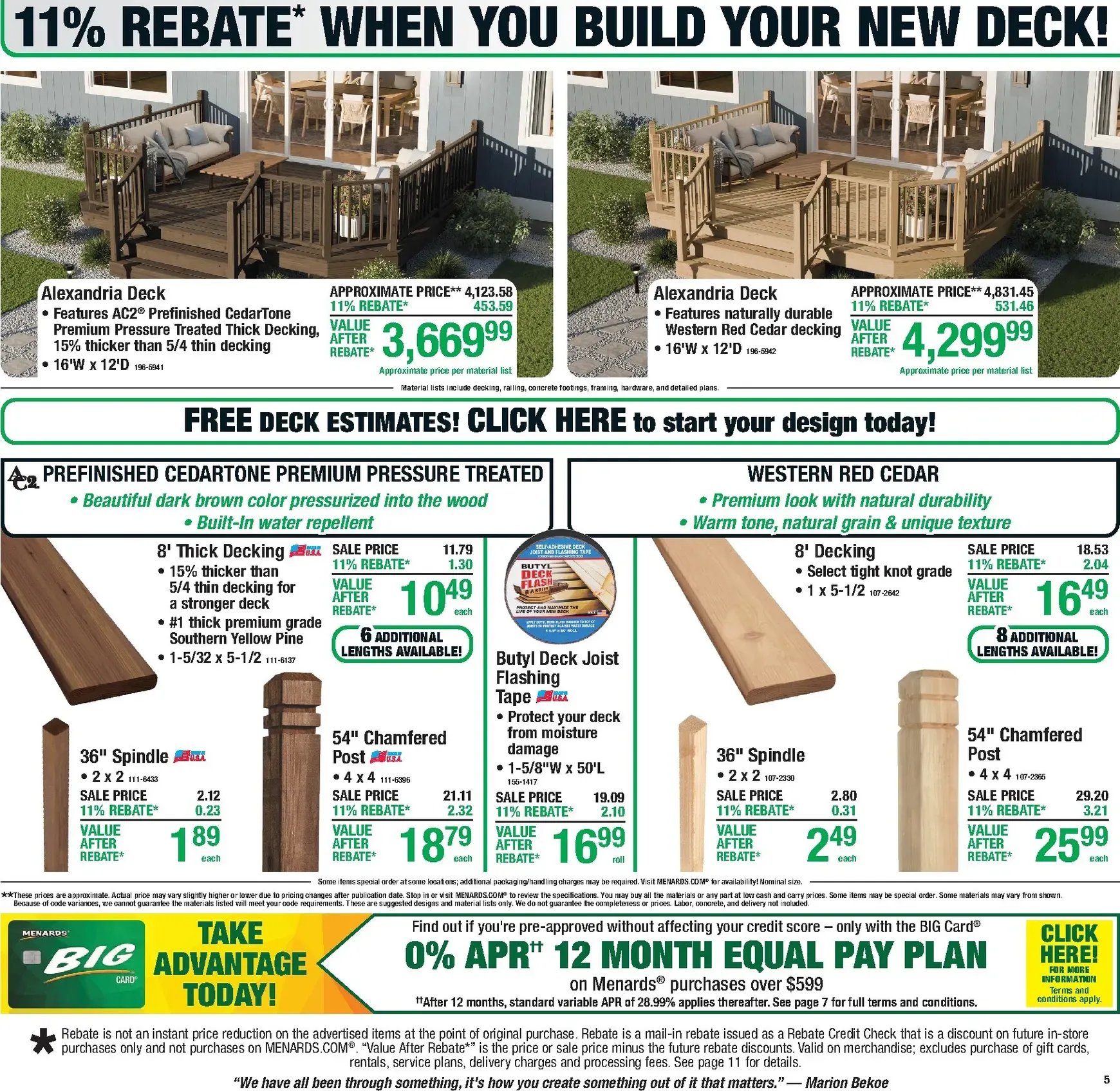 Weekly ad Menards - 11% Rebate on Everything from July 9 to July 19 2026 - Page 6