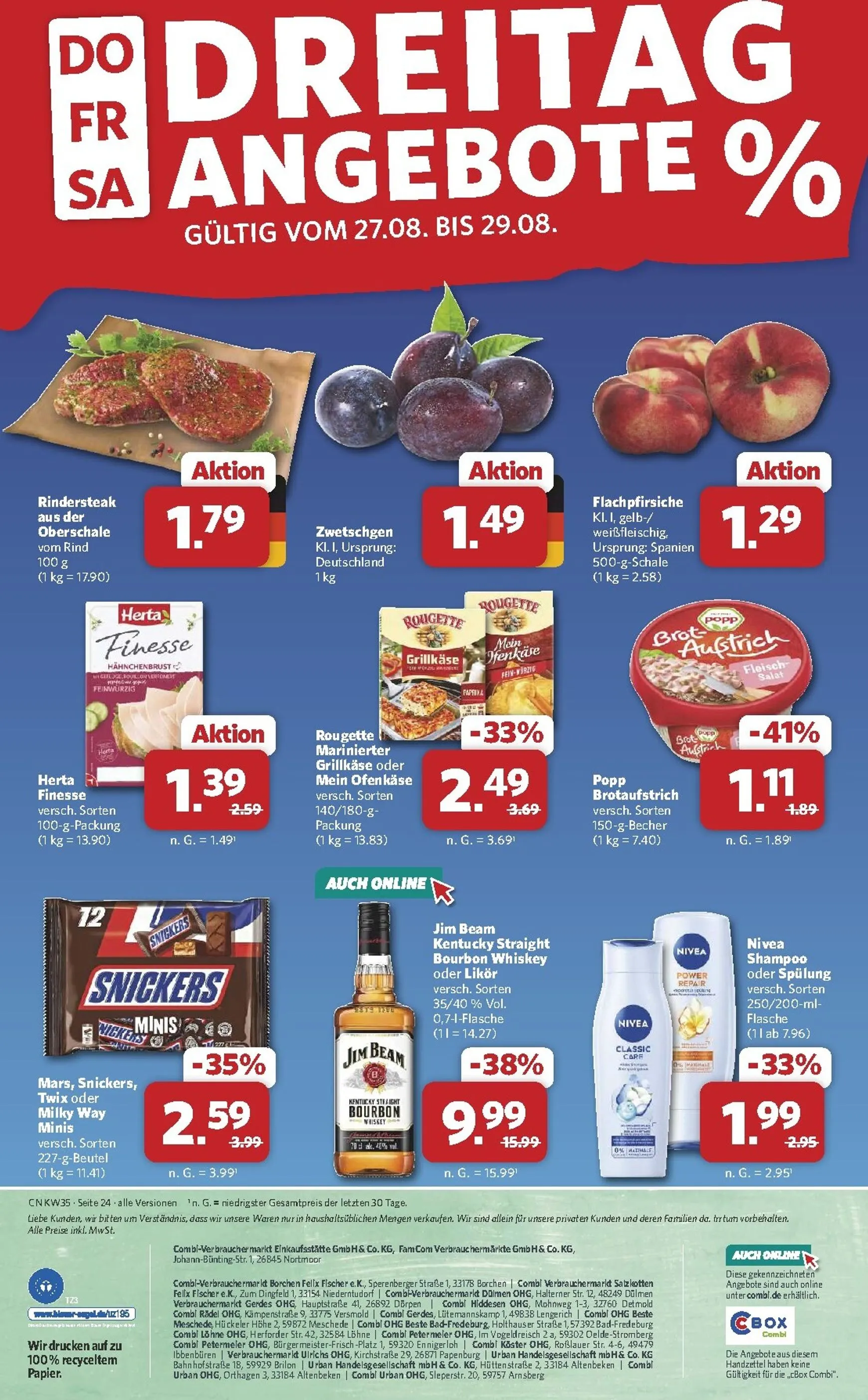 Combi Prospekt – von Montag 24.08.2026 bis Samstag 29.08.2026 von 24. August bis 29. August 2026 - Prospekt seite 30