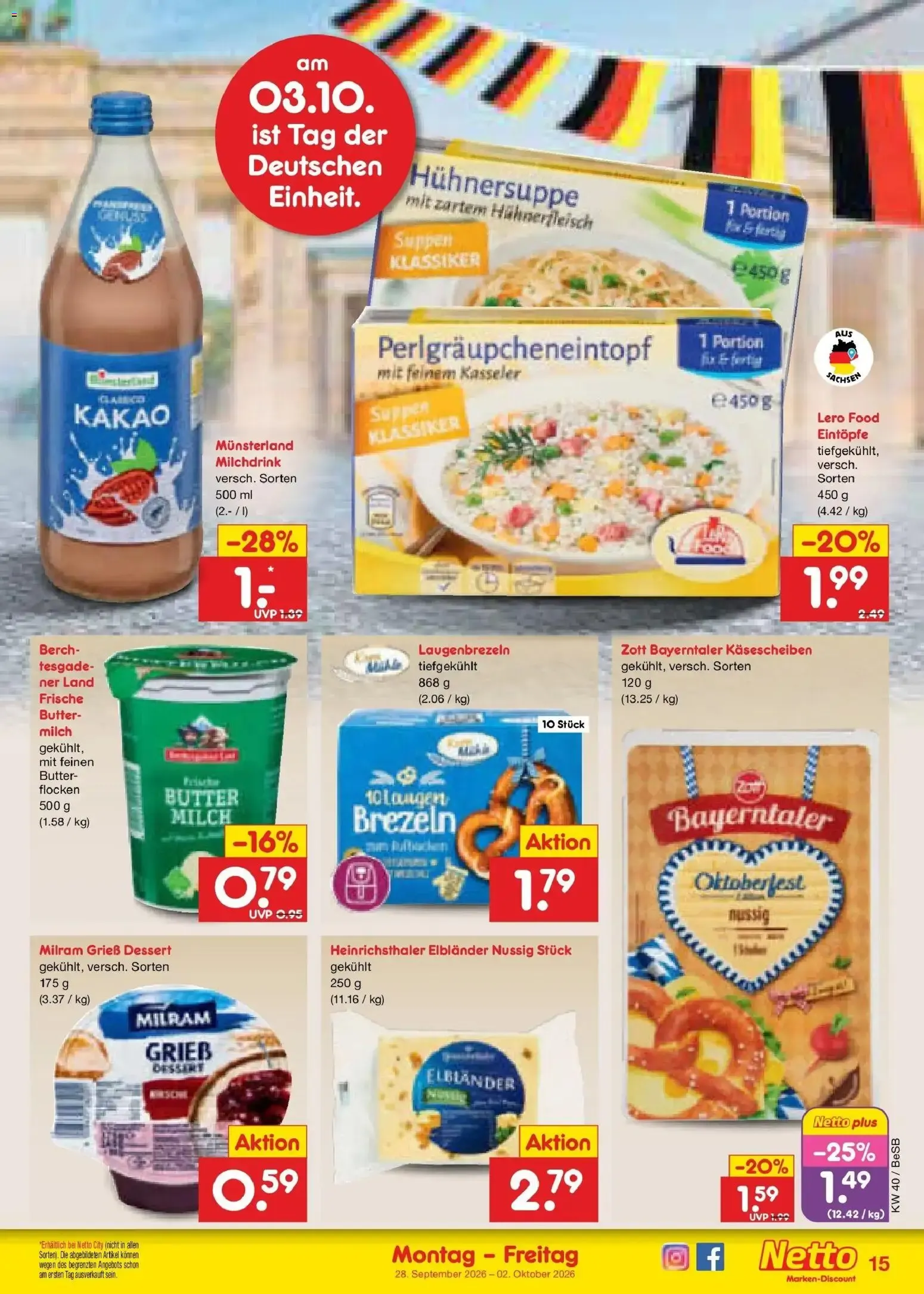 Netto Marken-Discount Prospekt Kremmen (ab 28.09.2026) » Angebote von 28. September bis 2. Oktober 2026 - Prospekt seite 20