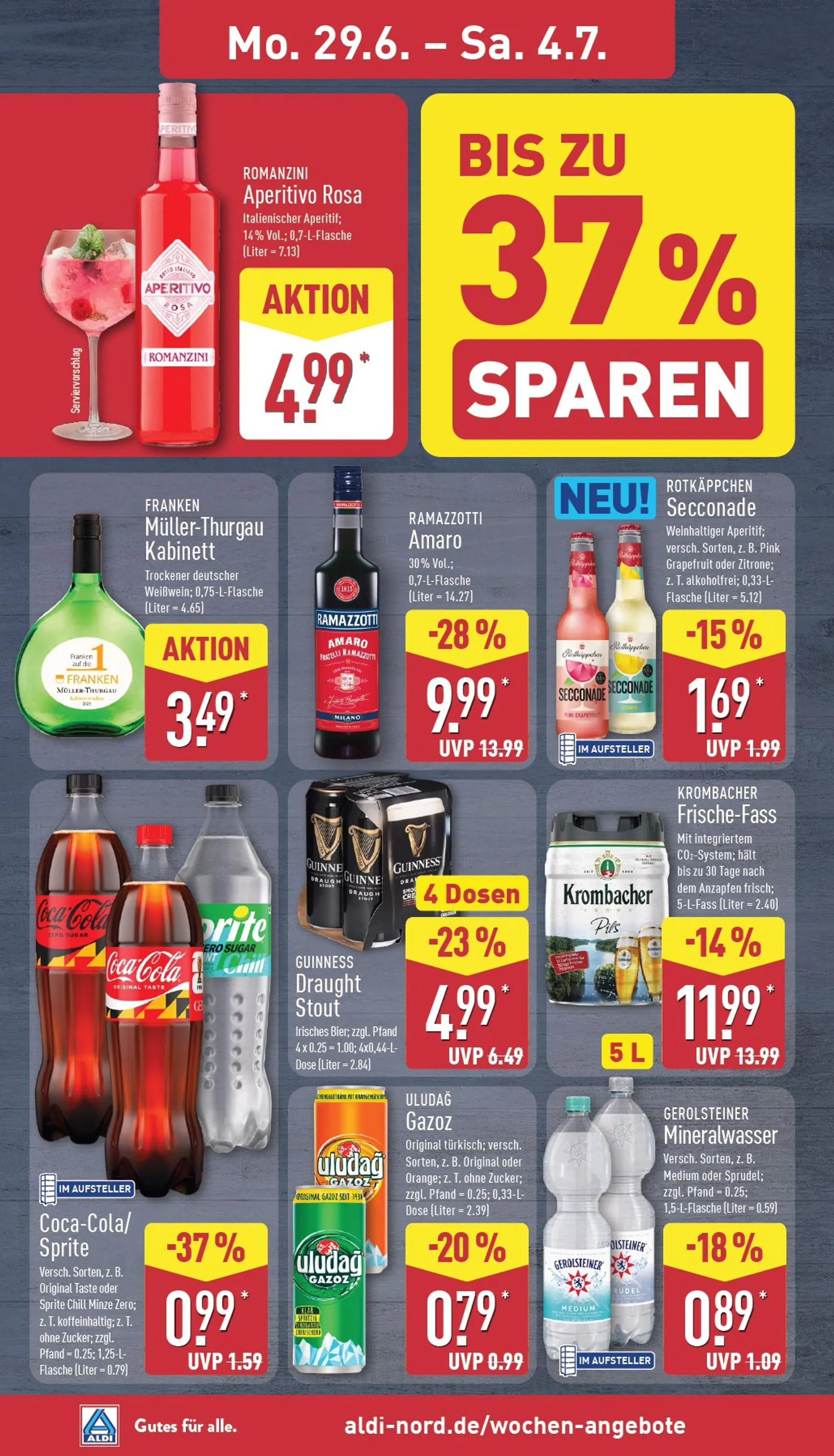 ALDI NORD Prospekt – von Montag 29.06.2026 bis Samstag 04.07.2026 von 29. Juni bis 4. Juli 2026 - Prospekt seite 10
