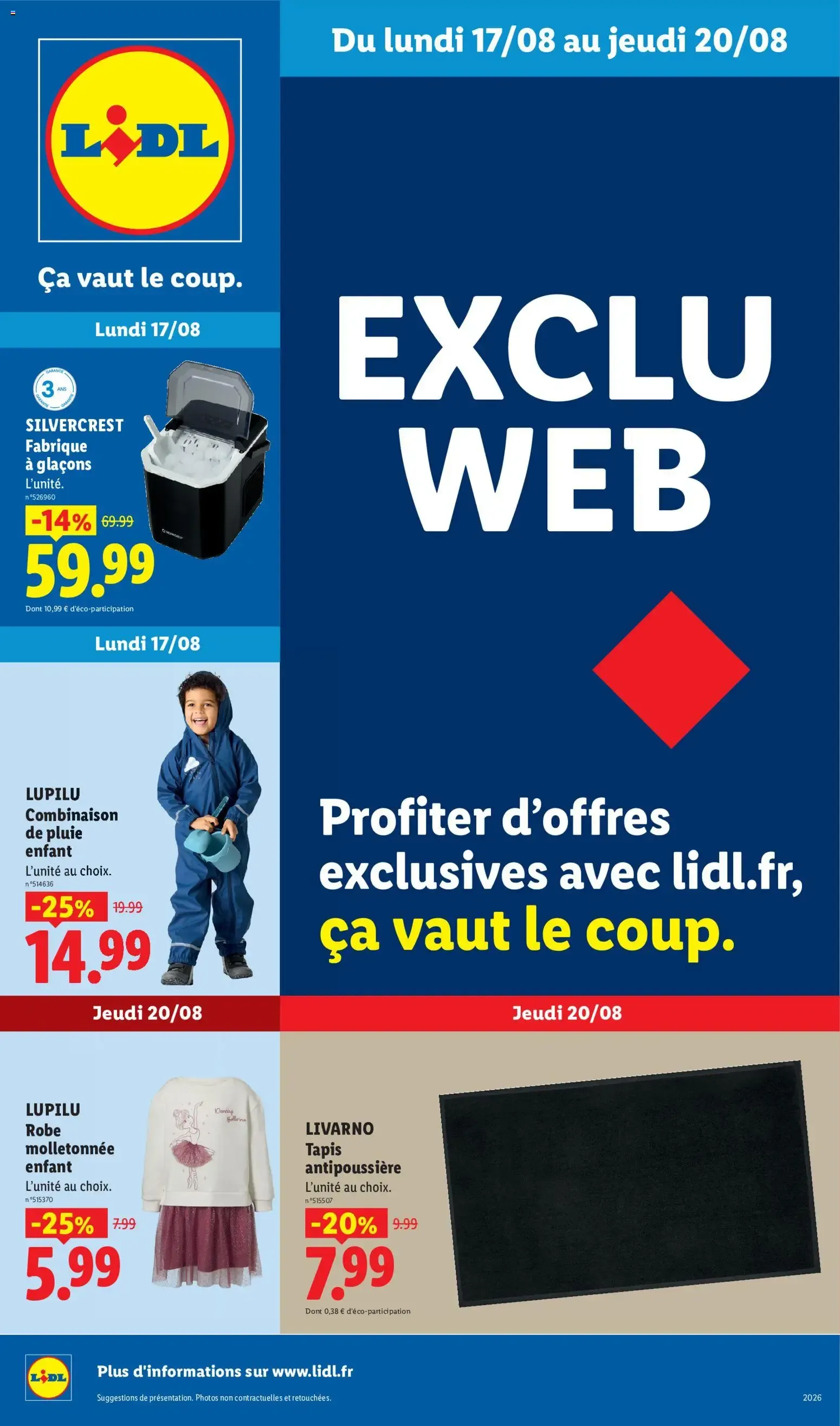 Catalogue LIDL du 17/08/2026 | Promo prospectus en ligne du 17 août au 20 août 2026 - Catalogue page 1