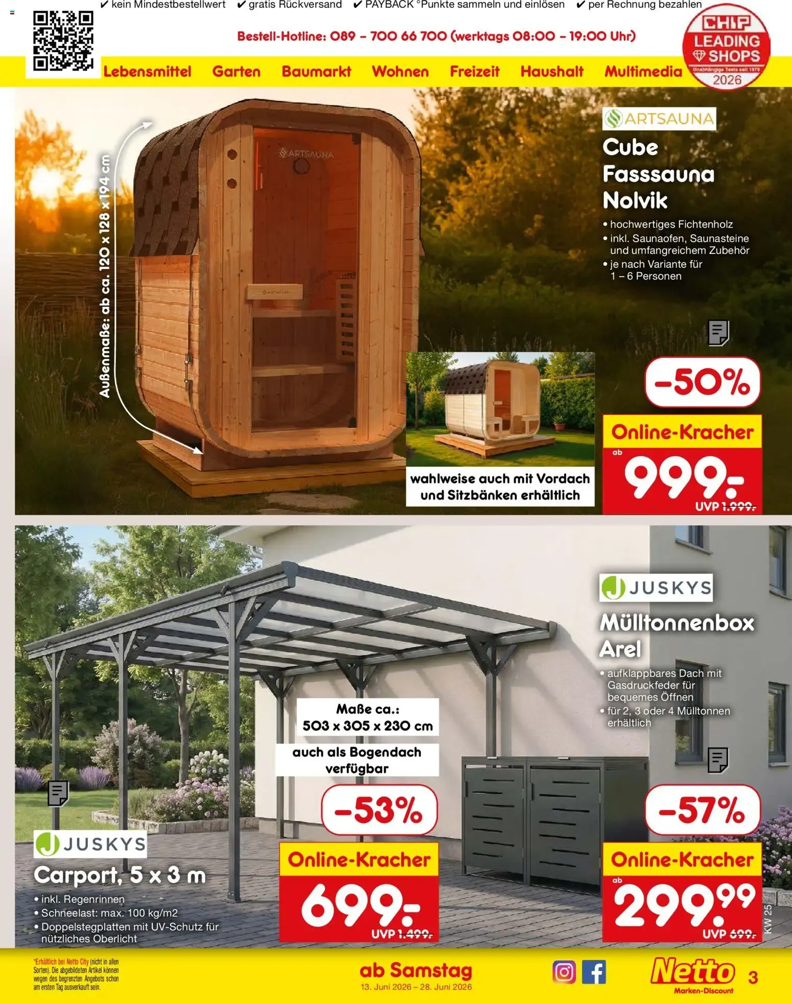 Netto Marken-Discount Online-Sonderangebote (ab 13.06.2026) » Angebote von 13. Juni bis 28. Juni 2026 - Prospekt seite 3