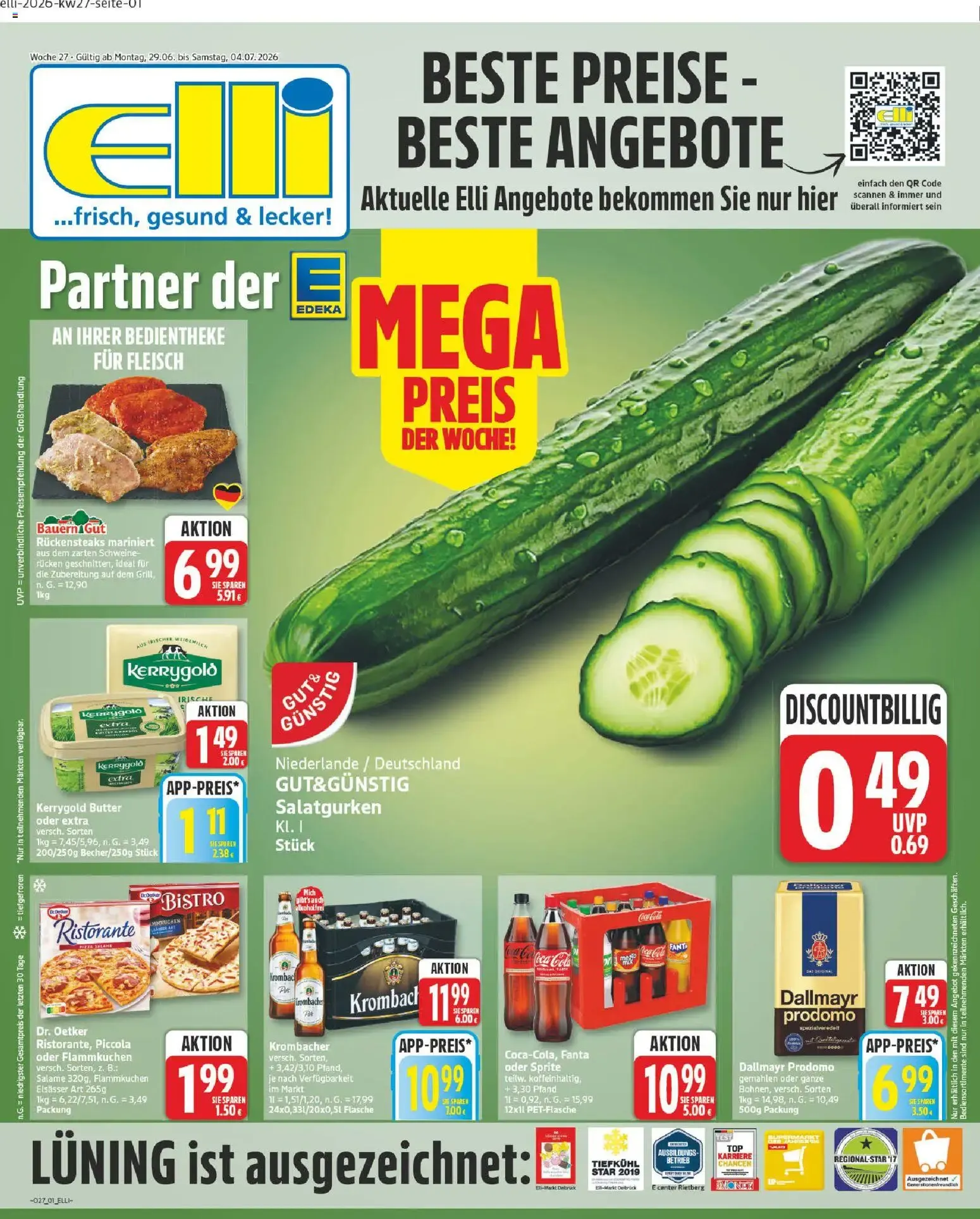 Aktuelle Elli Angebote von 29. Juni bis 4. Juli 2026 - Prospekt seite 1