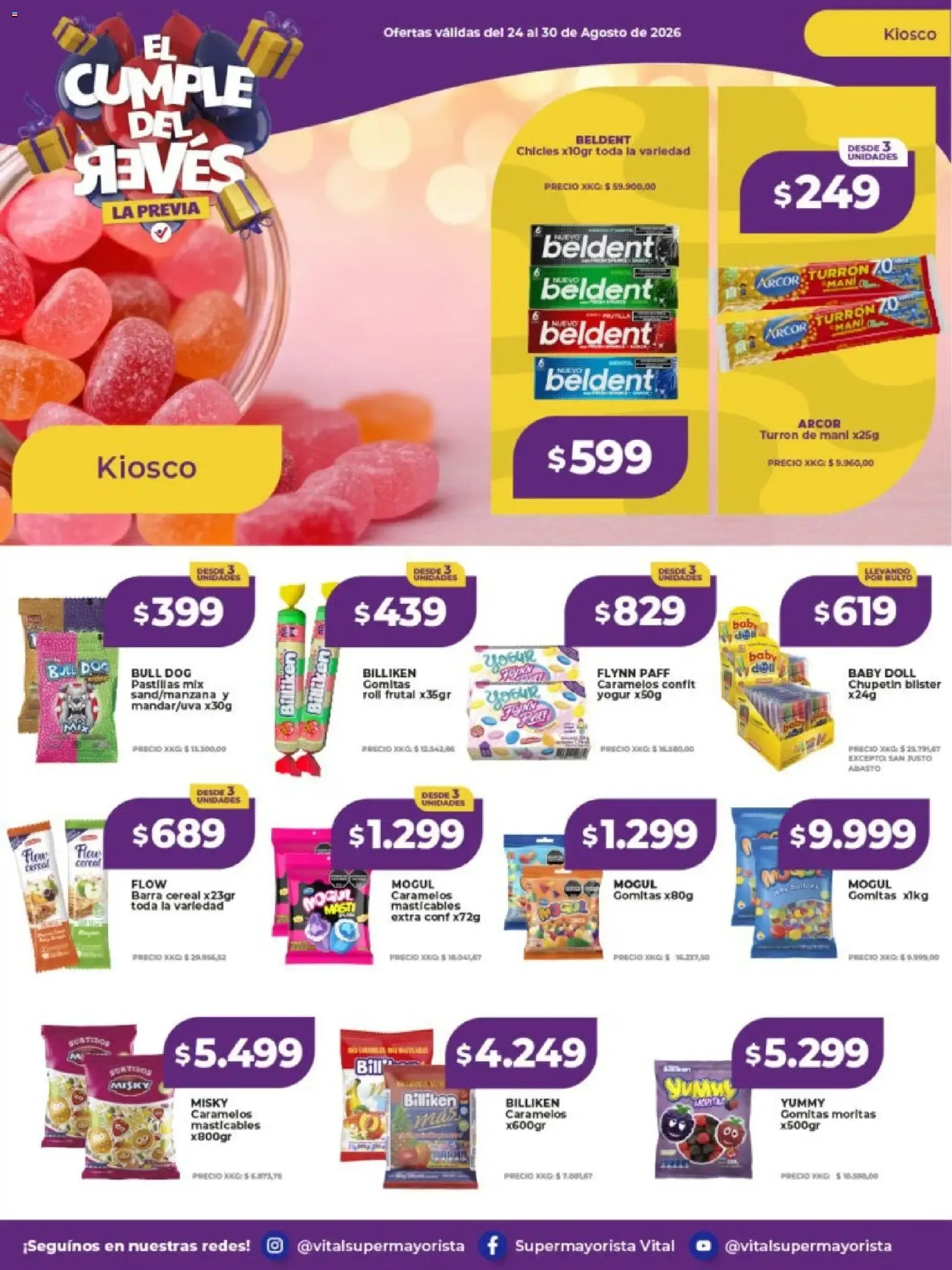 Ofertas de Vital Supermayorista - El Cumple del Revés - Ofertas 24 de agosto al 30 de agosto 2026 - Página 20 del catálogo