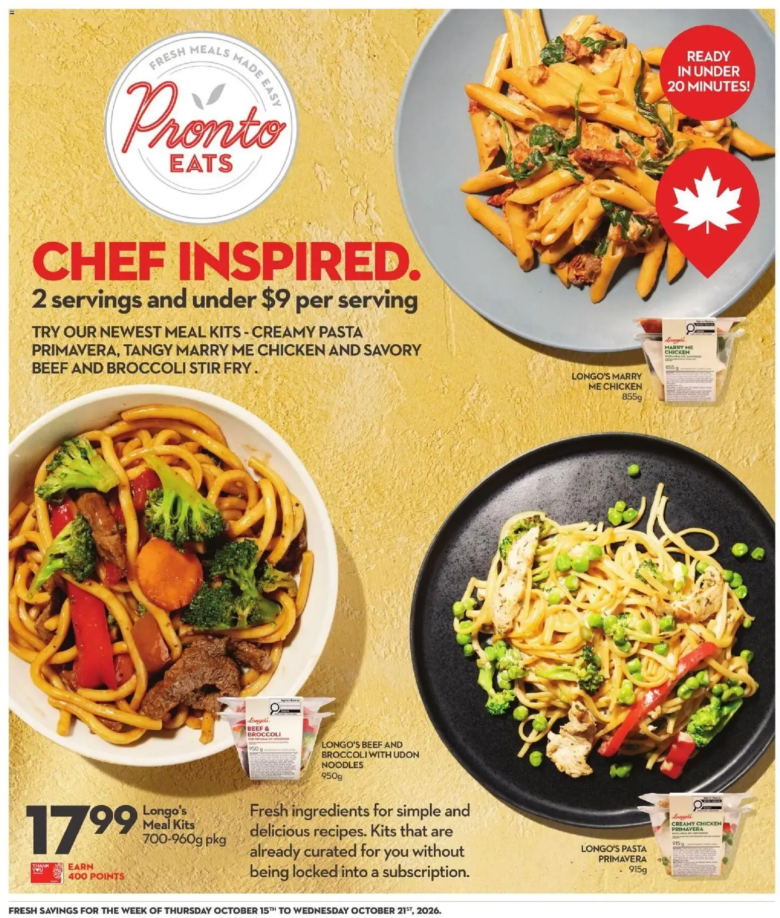 Longo's weekly flyer / circulaire from Oct 15, 2026 > weekly specials & deals from October 15 to October 21 2026 - flyer page 16