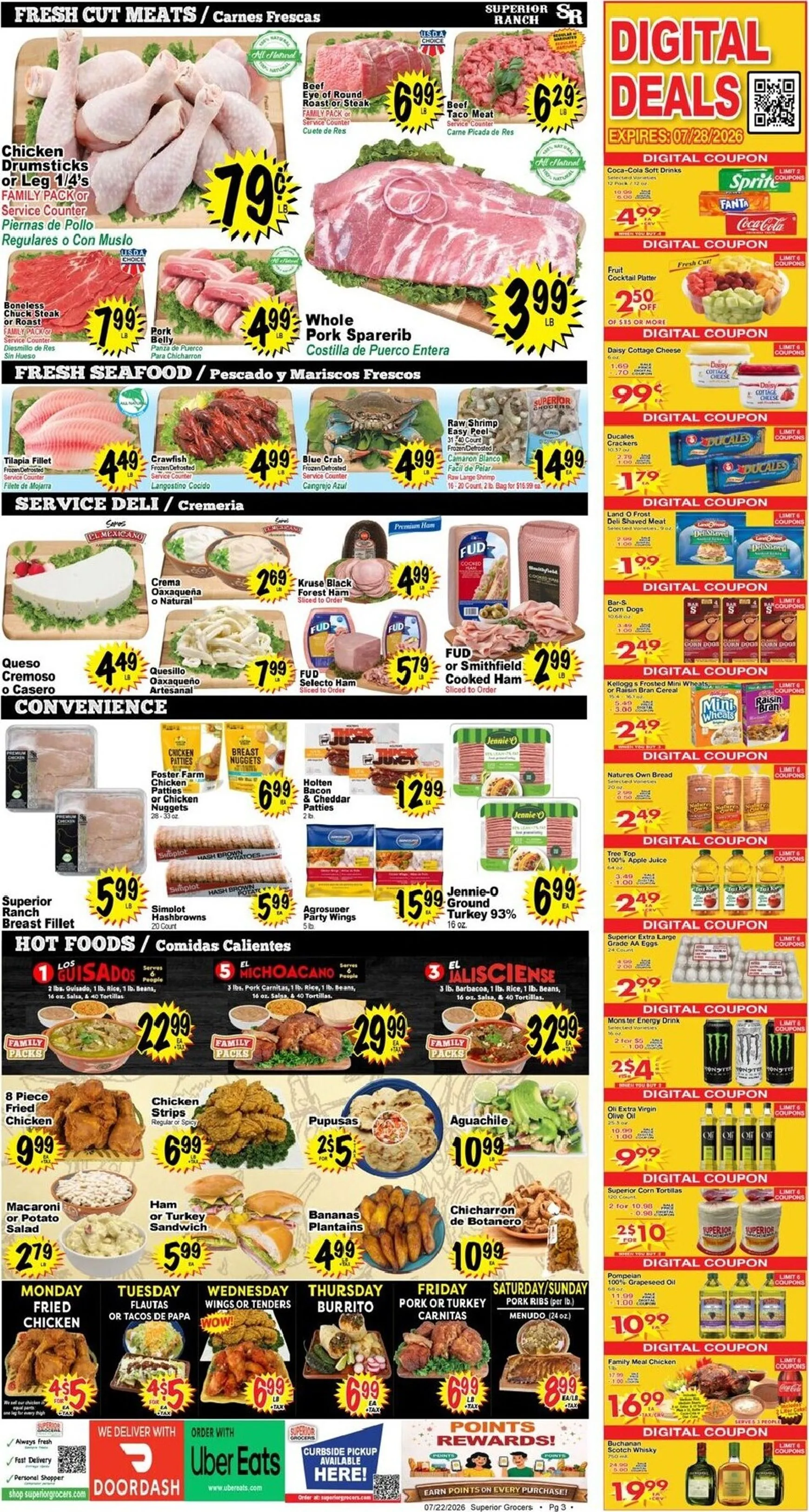 Weekly ad Current Superior Grocers leaflet valid from Wednesday 07/22/2026 to Tuesday 07/28/2026 from July 22 to July 28 2026 - Page 3