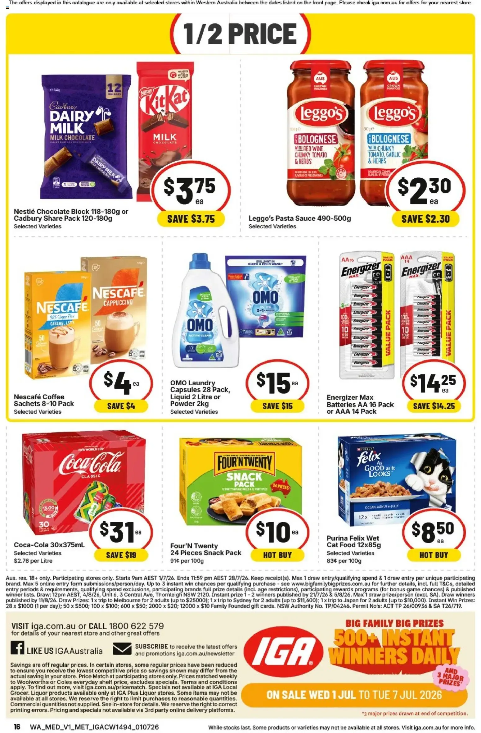 IGA - BIG FAMILY BIG PRIZES - Catalogue valid from 1 July to 7 July 2026 - page 16