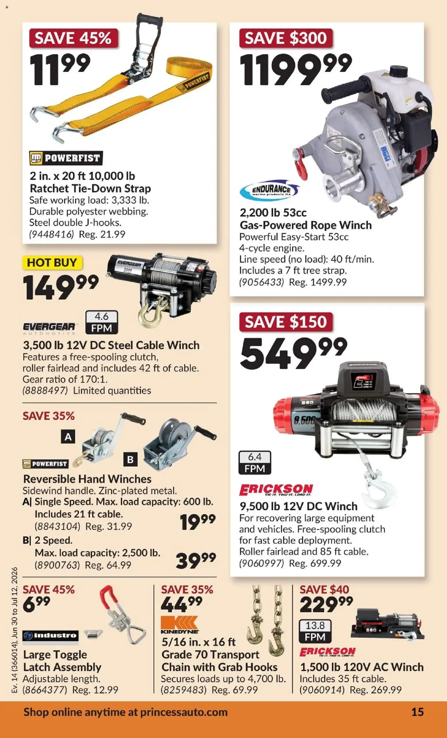 Princess Auto flyer - 2 Week Sale! from Jun 30, 2026 > weekly specials & deals from June 30 to July 12 2026 - flyer page 20