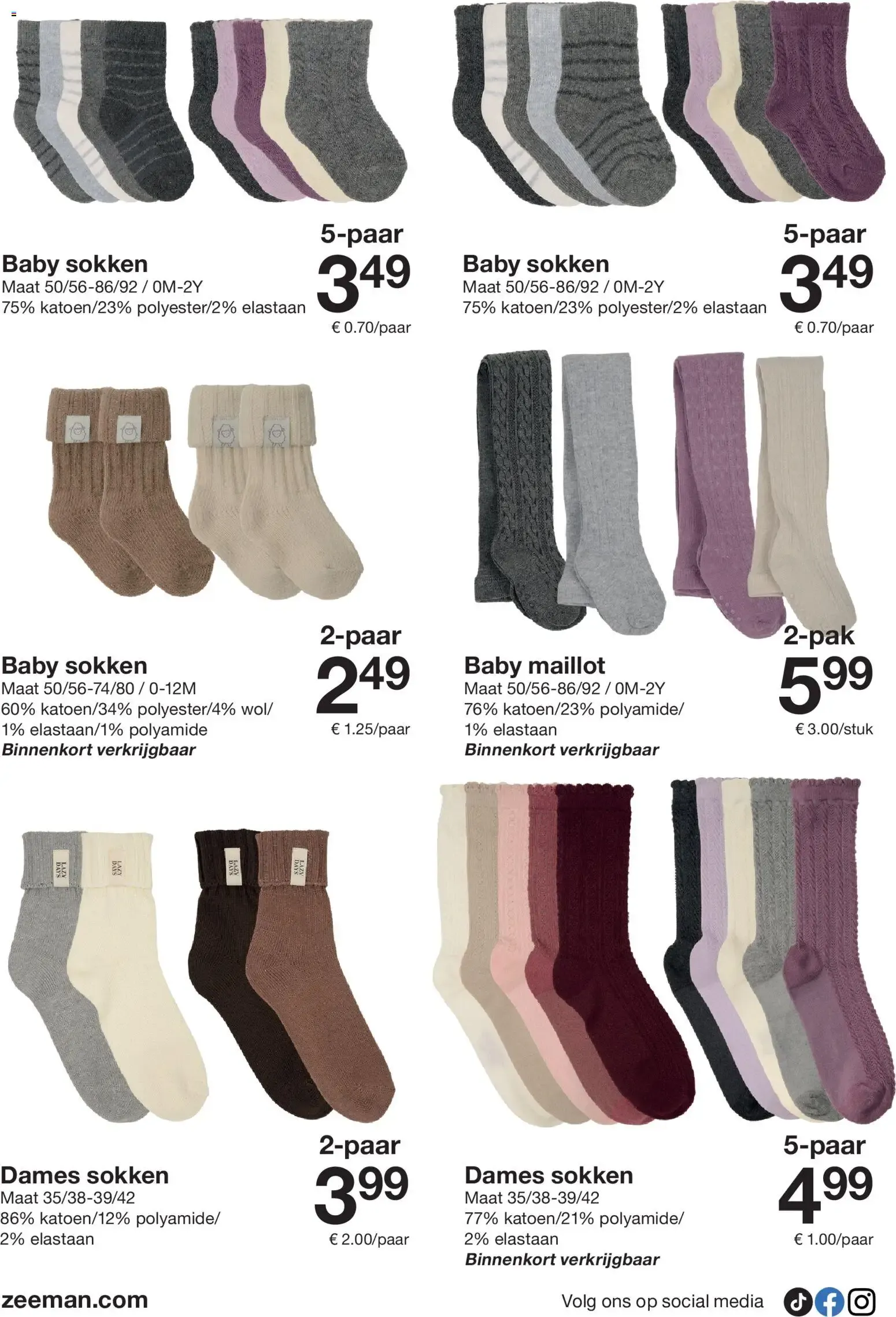 Zeeman: Zachte breisels voor frisse dagen, Baby, Dames Trui en 30% korting op kinderjassen van 10 oktober tot 23 oktober 2026 - Folder pagina 12
