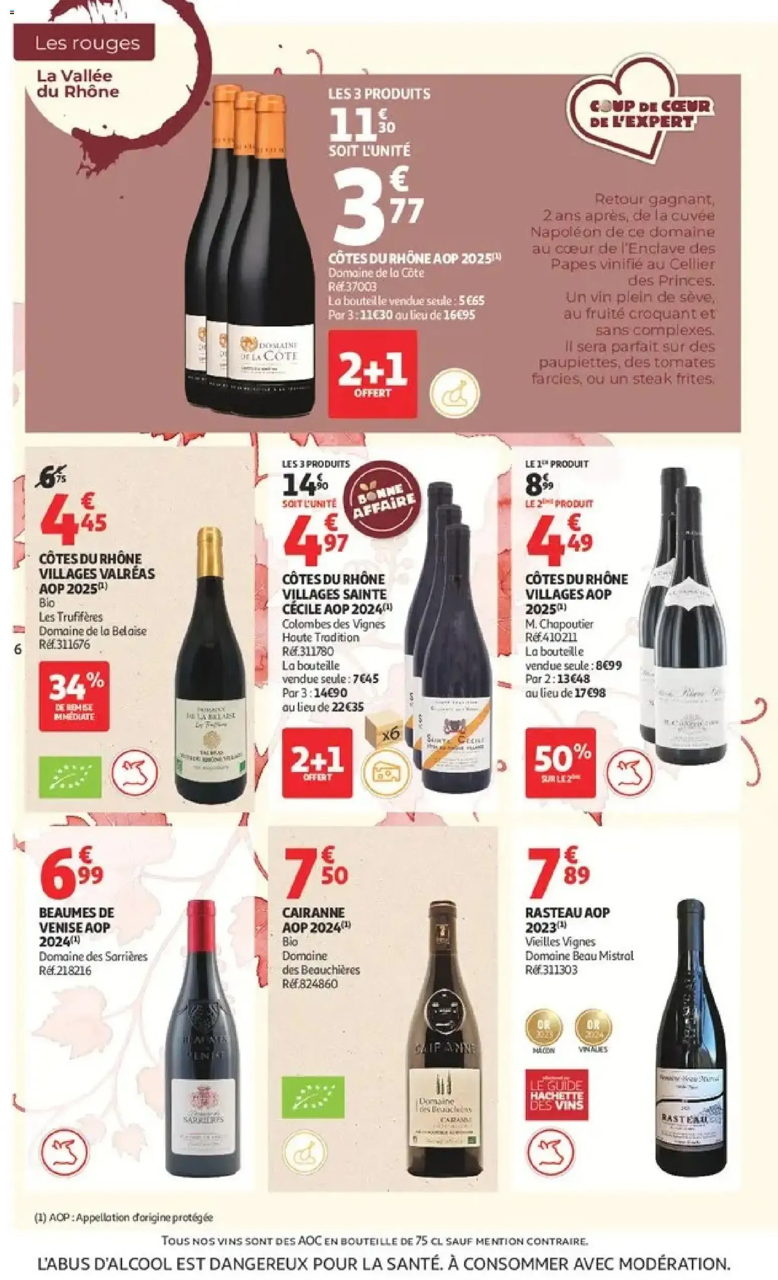 Auchan - Offerts Foire aux vins à partir du 25/09/2026 - promo en ligne du 25 septembre au 11 octobre 2026 - Catalogue page 6