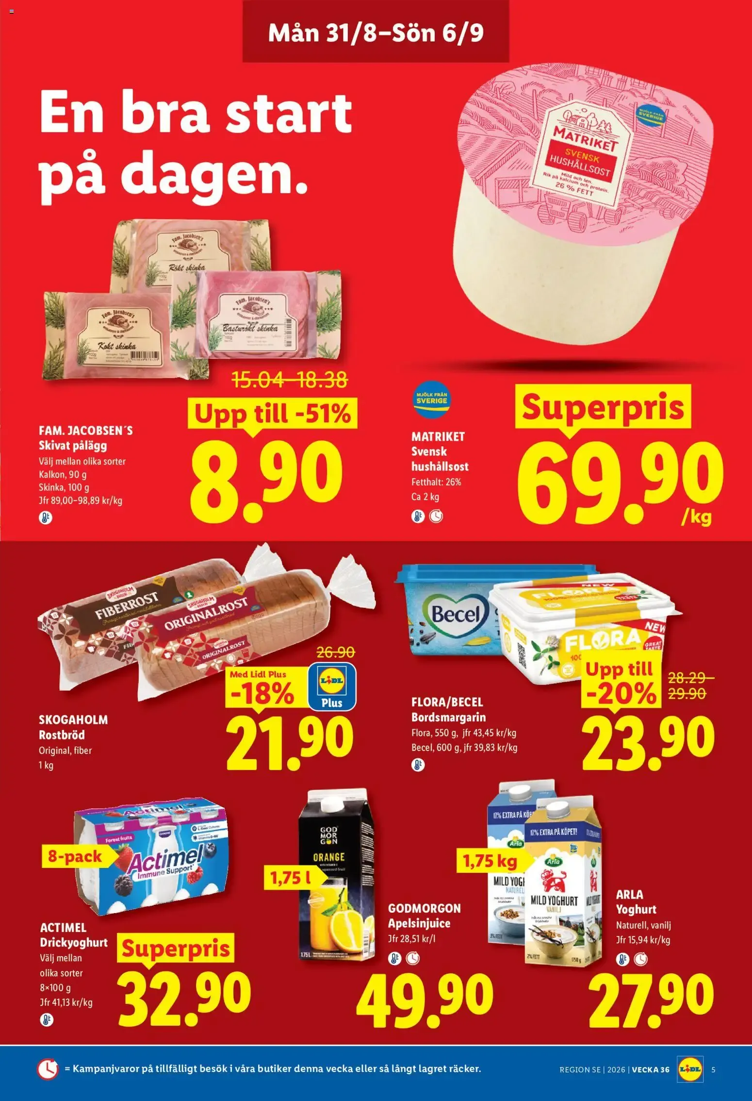 Lidl: Kvalitet till röda priser. Det lönar sig. från 31 augusti till 6 september 2026 - Reklamblad sidor 5