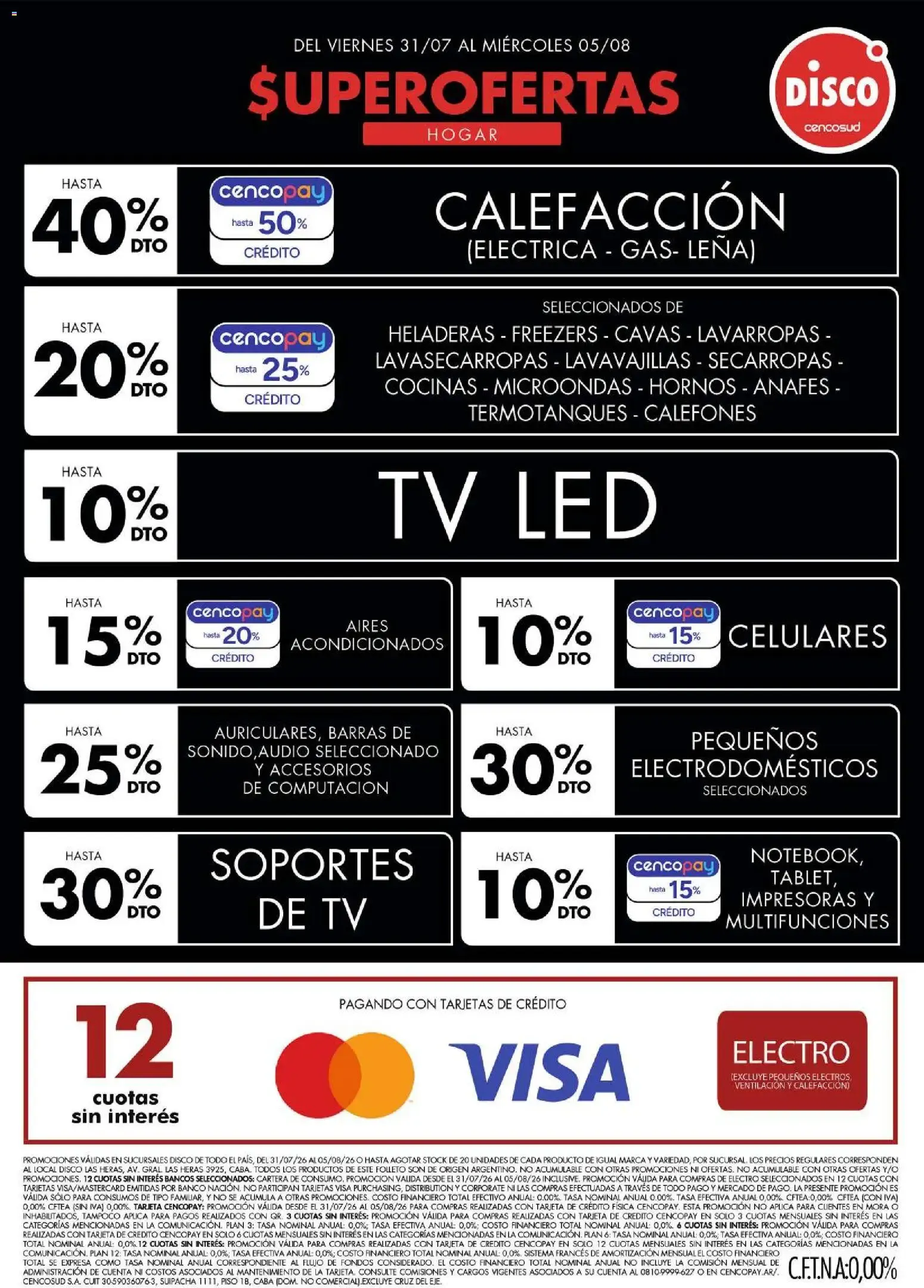 Ofertas de Disco - Ofertas | Electro, T. Libre y más del 30/07/2026 - 06/08/2026 31 de julio al 5 de agosto 2026 - Página 1 del catálogo