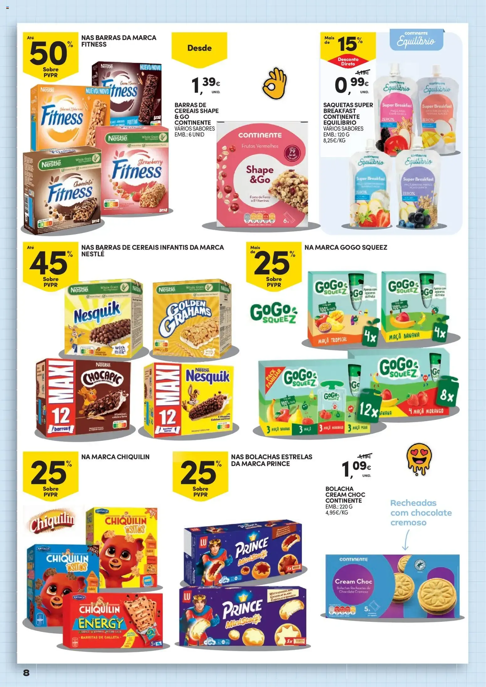 Folheto Continente - Pequeno Almoço » de 18/08/2026 - 30/08/2026 de 18 de agosto até 30 de agosto 2026 - Pagina 8