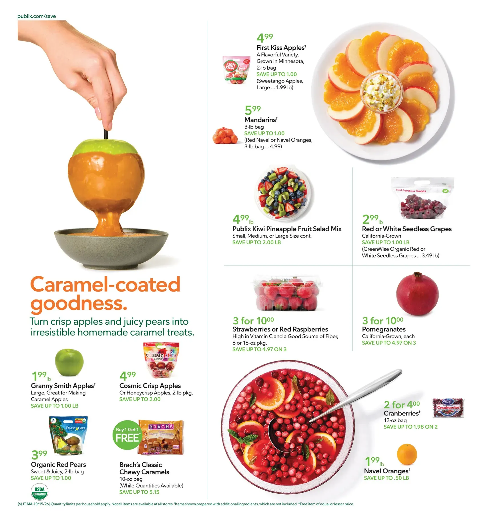 Weekly promotion Current Publix leaflet valid from Thursday 10/15/2026 to Wednesday 10/21/2026 spanning from October 15 to October 21 2026 - Page 6 for Catalogue 365