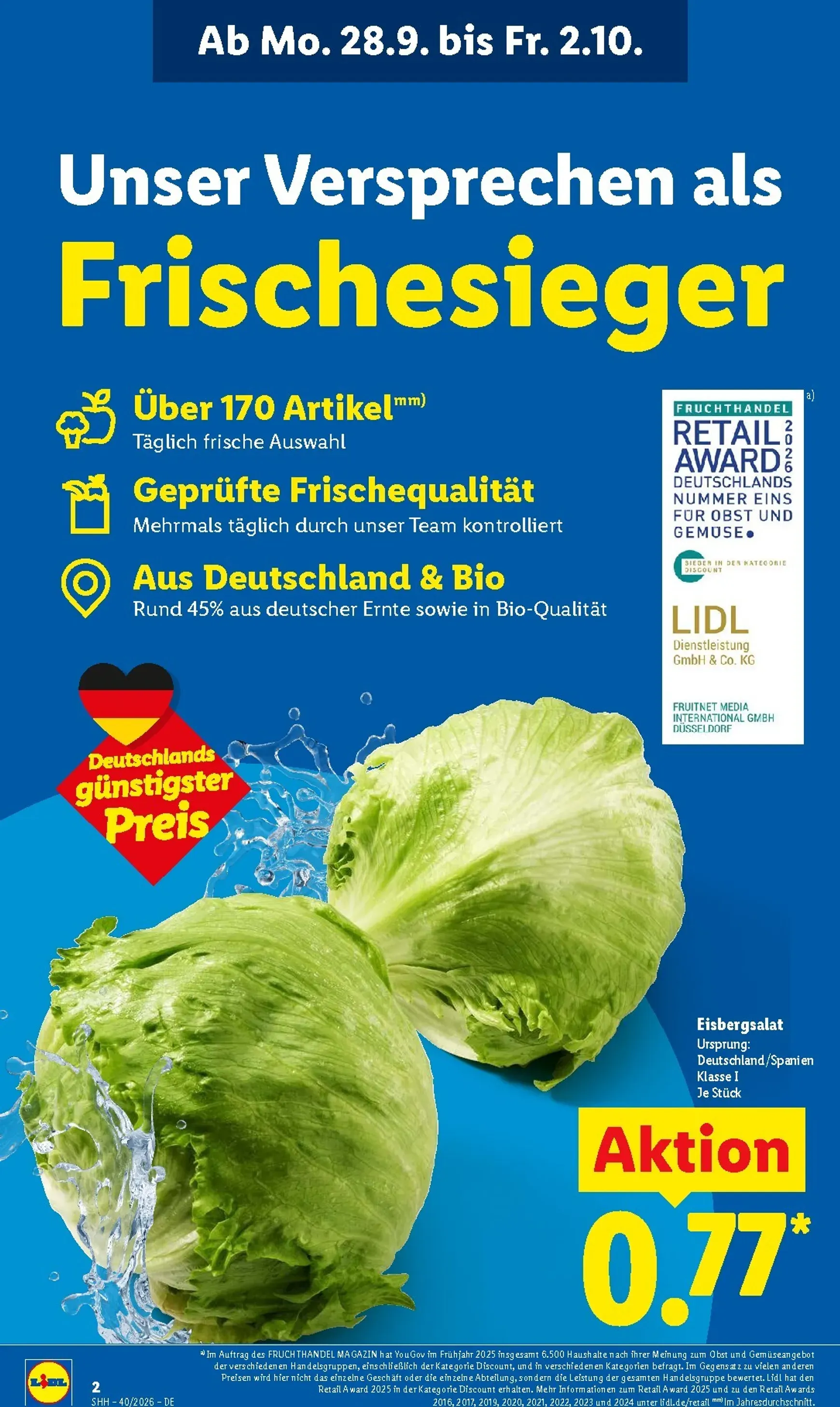 Zum 10. Mal Frischekönig von 28. September bis 2. Oktober 2026 - Prospekt seite 2