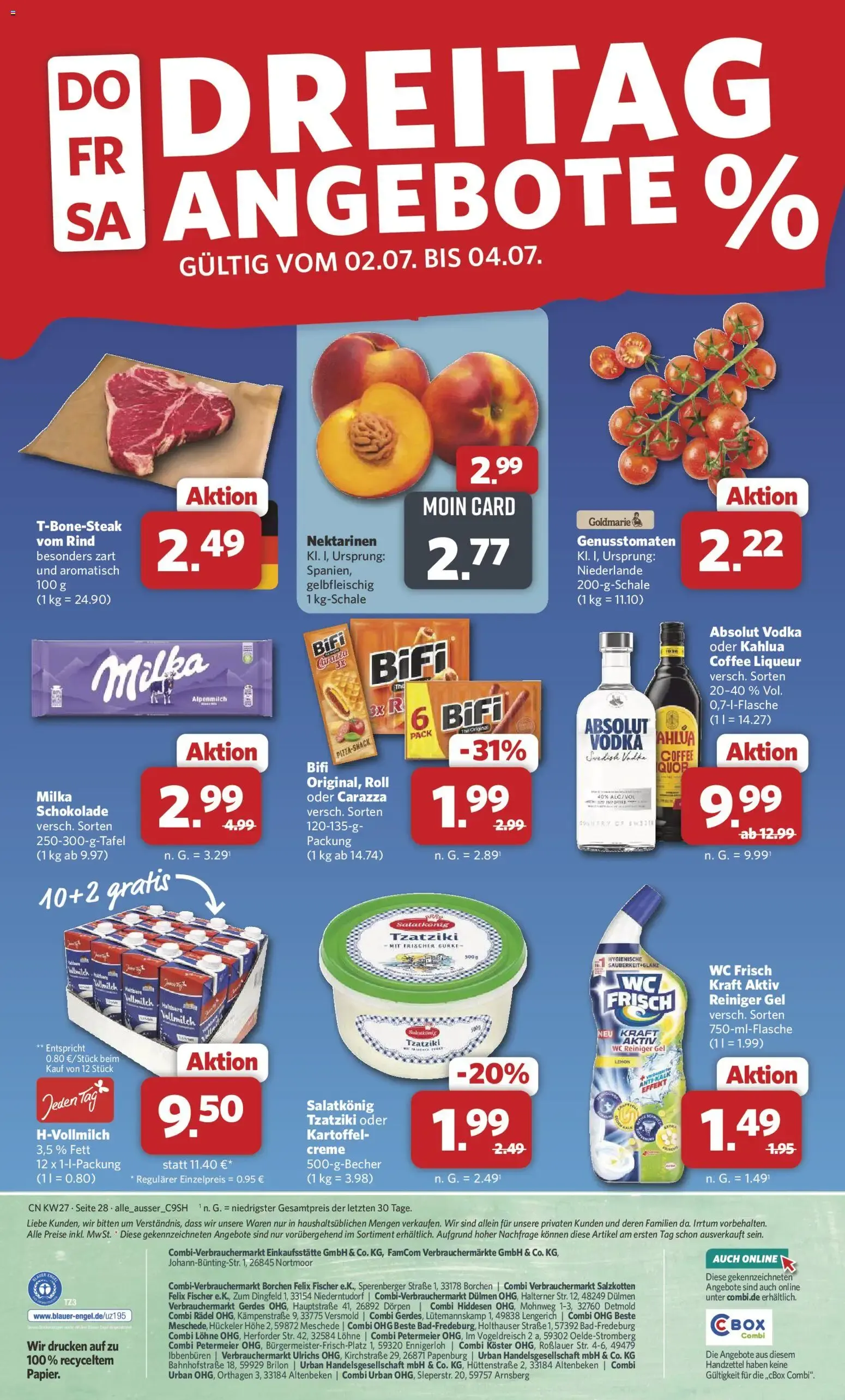 Combi Prospekt (ab 29.06.2026) zum Blättern von 29. Juni bis 4. Juli 2026 - Prospekt seite 28