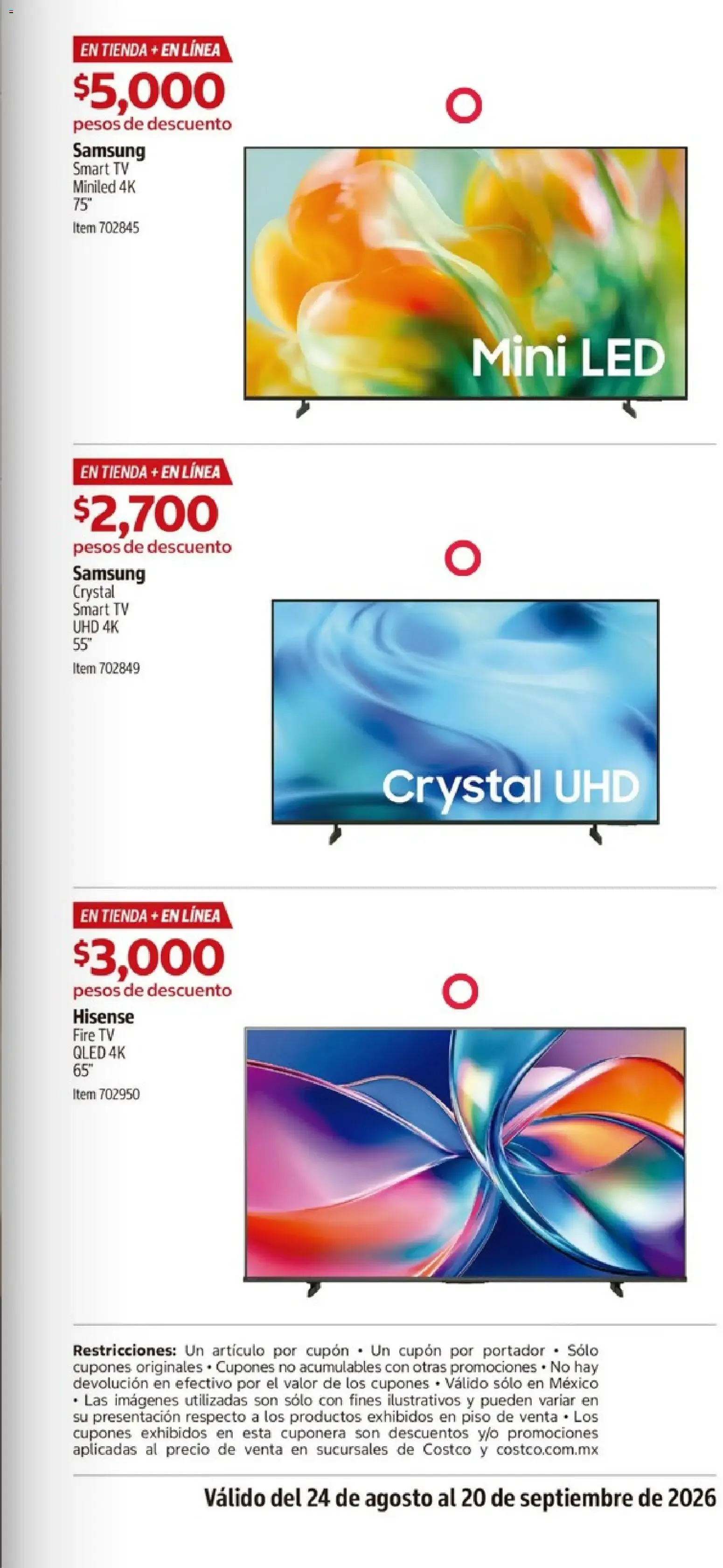 Catálogo de Catálogo COSTCO de 24/08/2026 - ofertas y promociones 24 de agosto al 20 de septiembre 2026 - Pagina 7