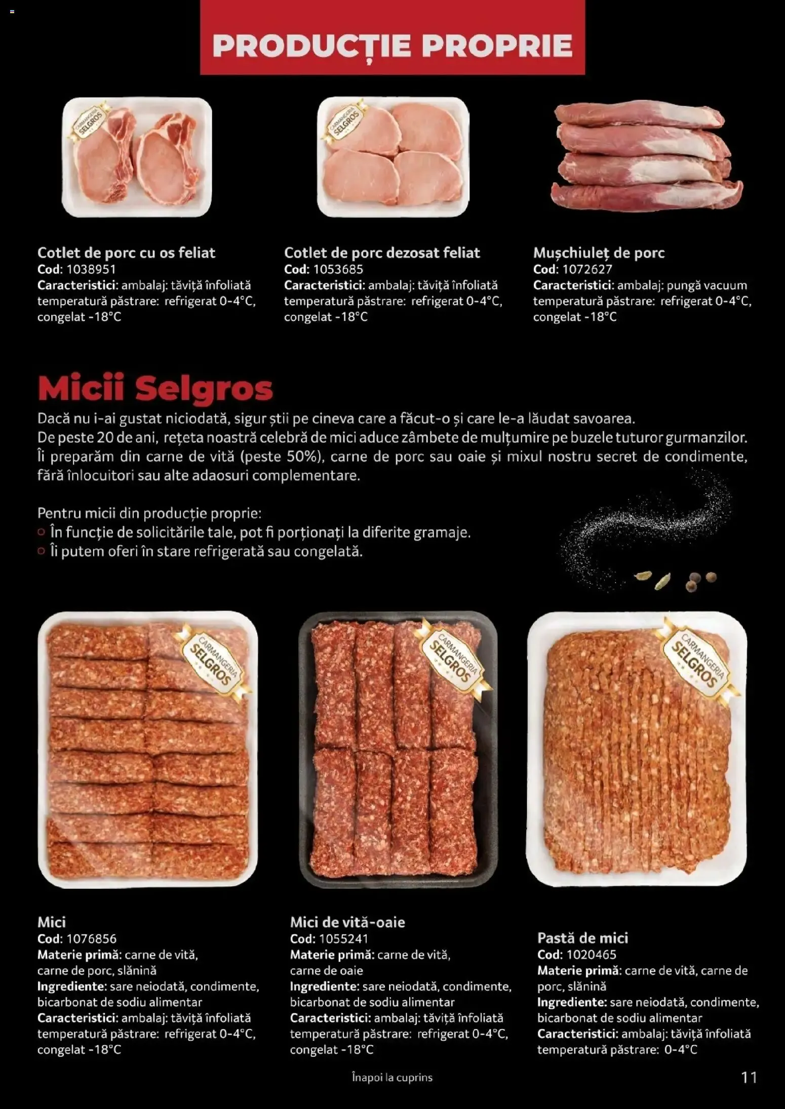 Catalog Selgros Catalog Carne de la 25 martie până la 31 martie 2027 - Revista Pagina 11