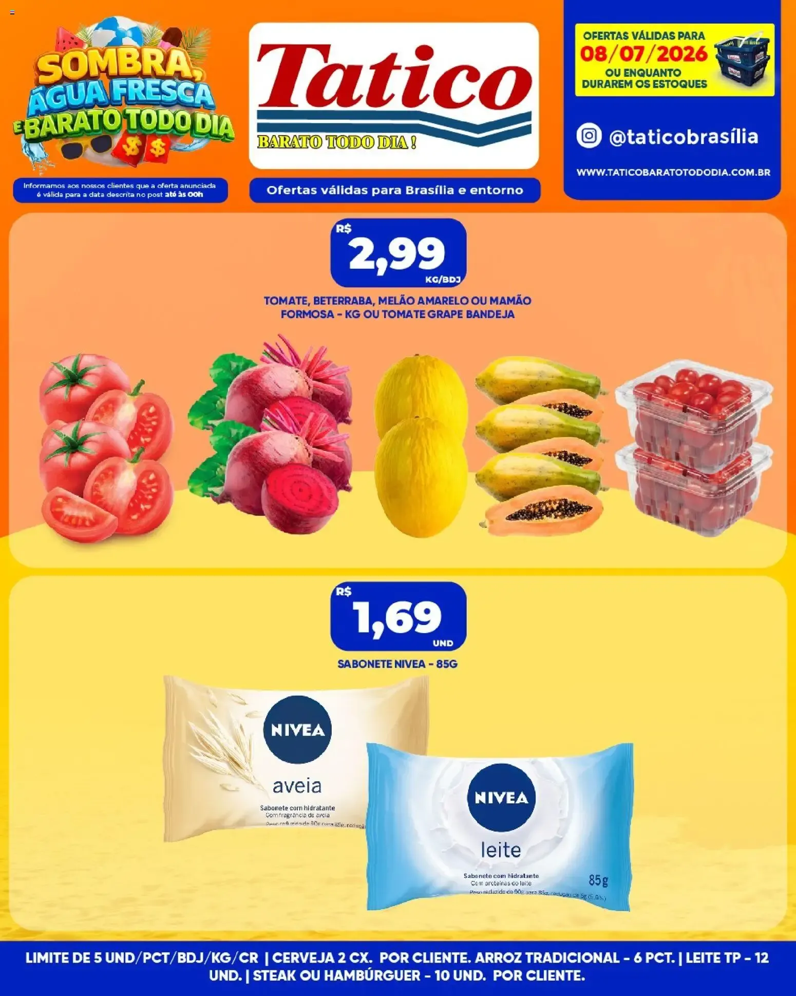 Tatico ofertas do Dia de 08/07/2026 | Promoções Online