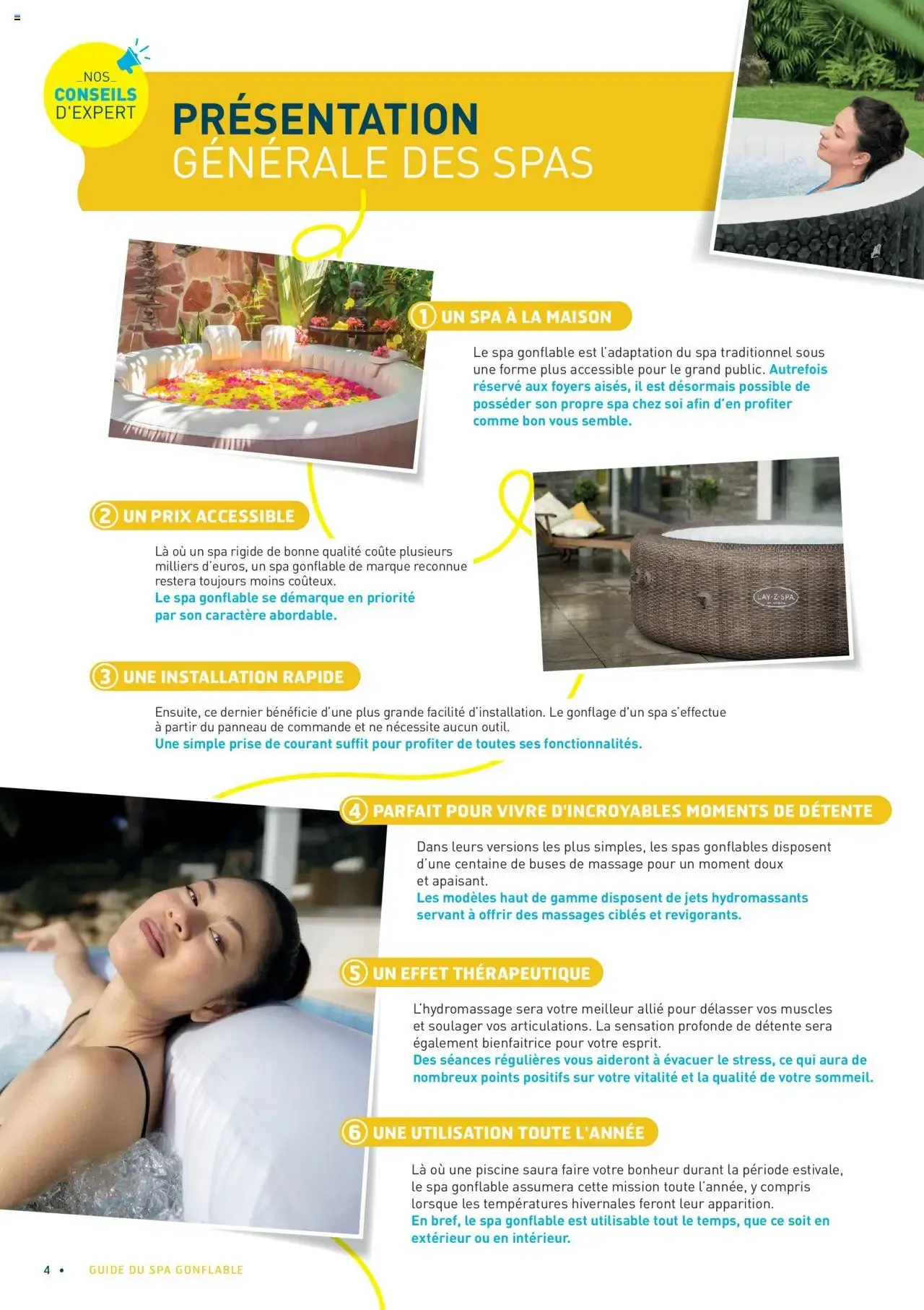 Cash Piscines Guide spas gonflables à partir du 01/03/2024 - promo en ligne du 1 mars au 30 septembre 2026 - Catalogue page 4