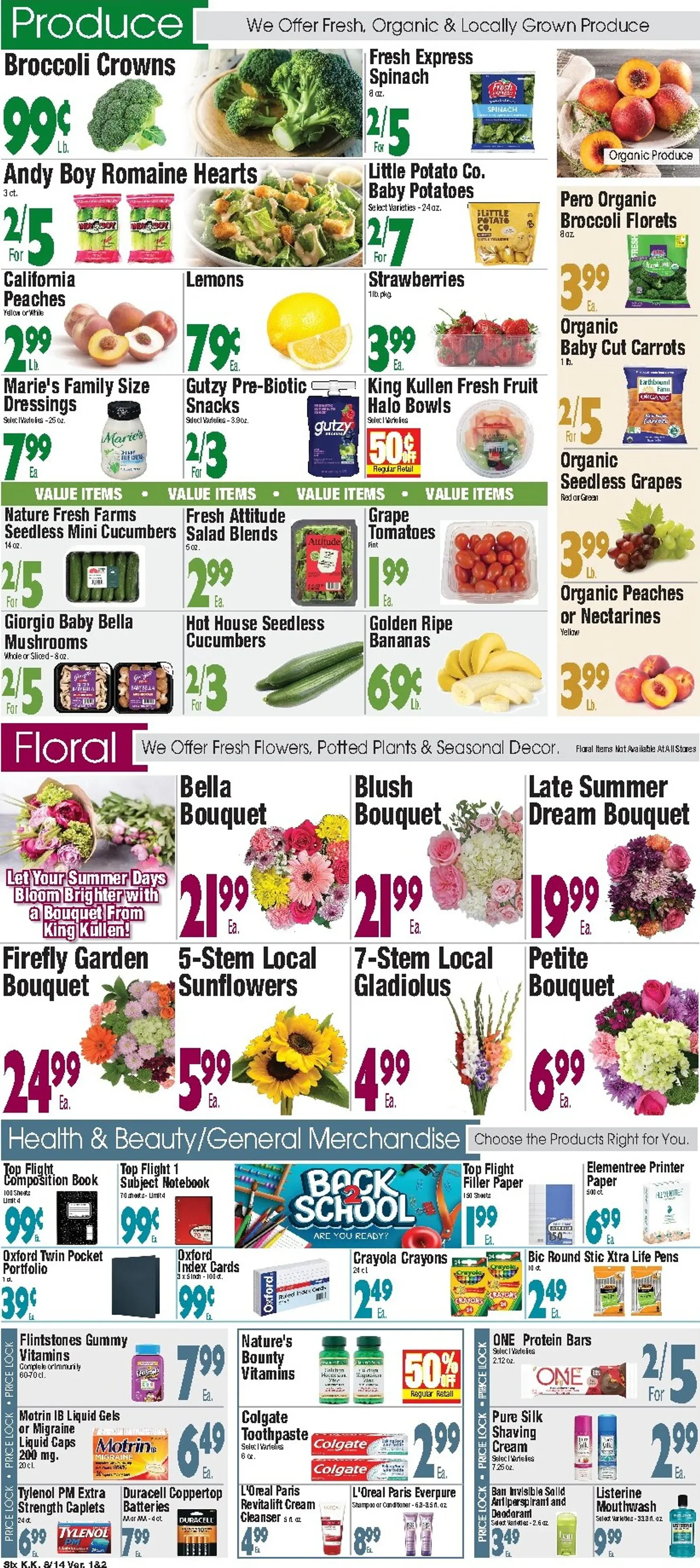 Weekly promotion King Kullen flyer for next week from Friday 08/14/2026 to Thursday 08/20/2026 spanning from August 14 to August 20 2026 - Page 6 for Catalogue 365