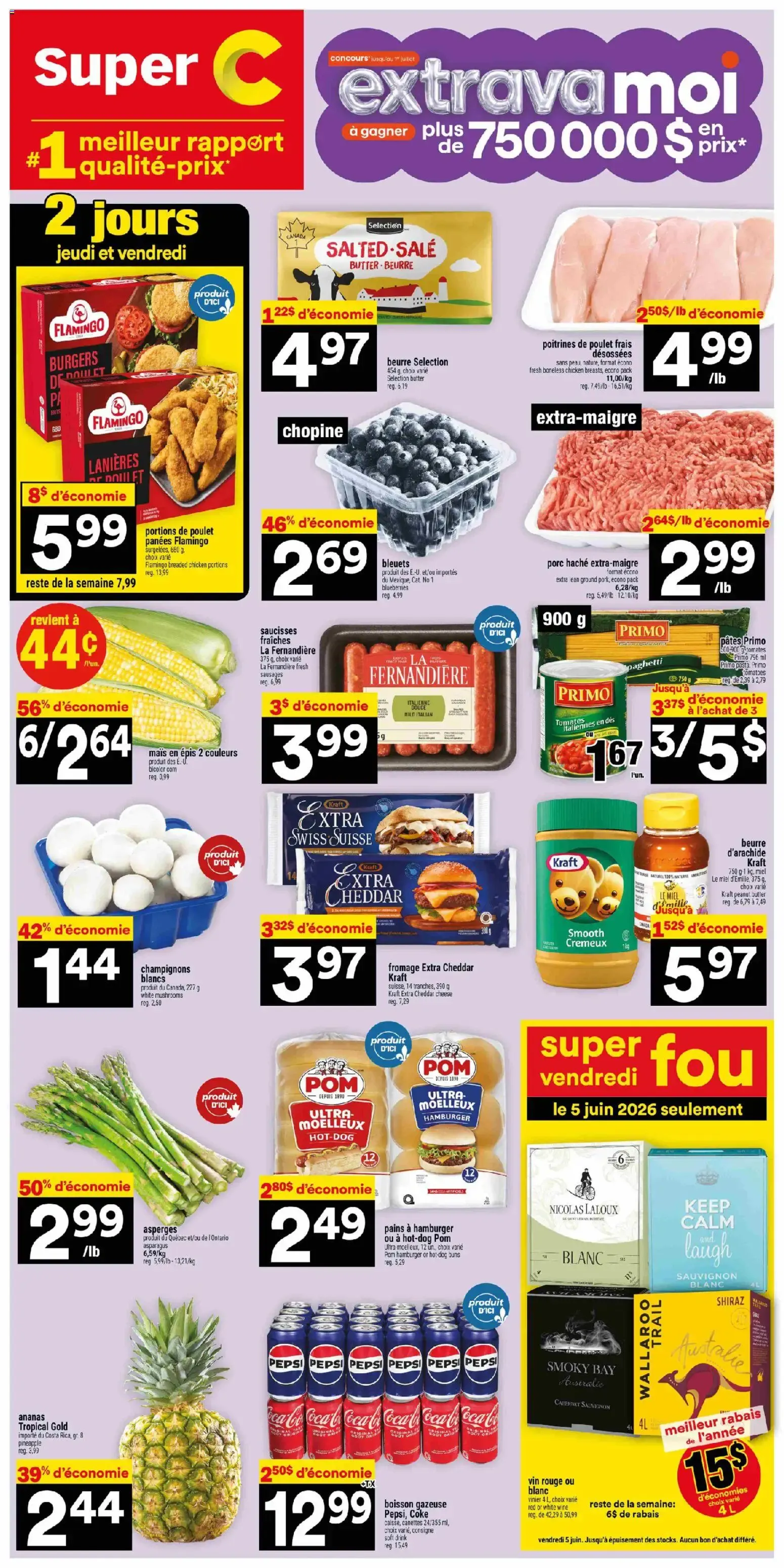 Super C weekly flyer / circulaire from June 4 to June 10 2026 - flyer page 1