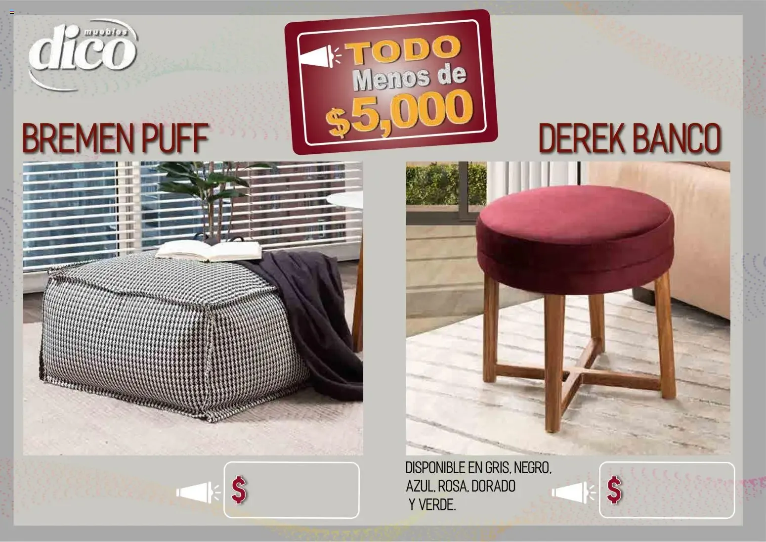 Catálogo de Muebles Dico - Todo Menos de $5,000 9 de abril al 31 de diciembre 2026 - Pagina 57