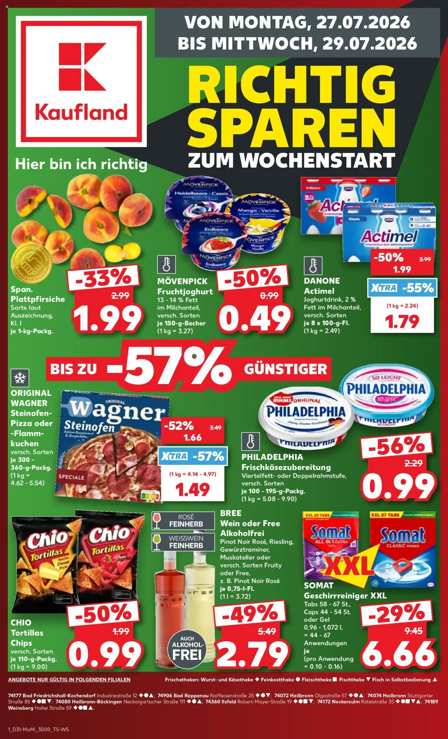 Kaufland - Richtig Sparen zum Wochenstart van 27 juli tot 29 juli 2026 - Folder pagina 1