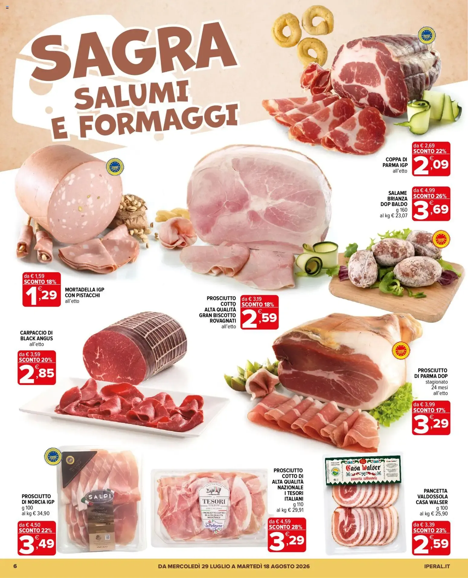 Iperal Supermercati: Un Mare di Sconti da 29 luglio a 18 agosto di 2026 - Pagina del volantino 6