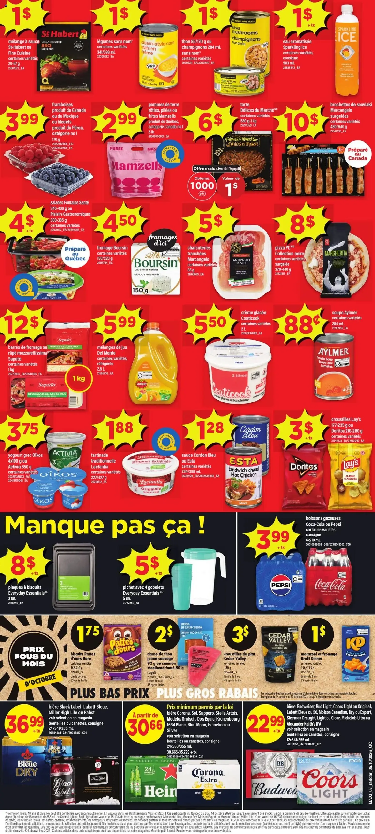 Maxi weekly flyer / circulaire from Oct 8, 2026 > weekly specials & deals from October 8 to October 14 2026 - flyer page 2