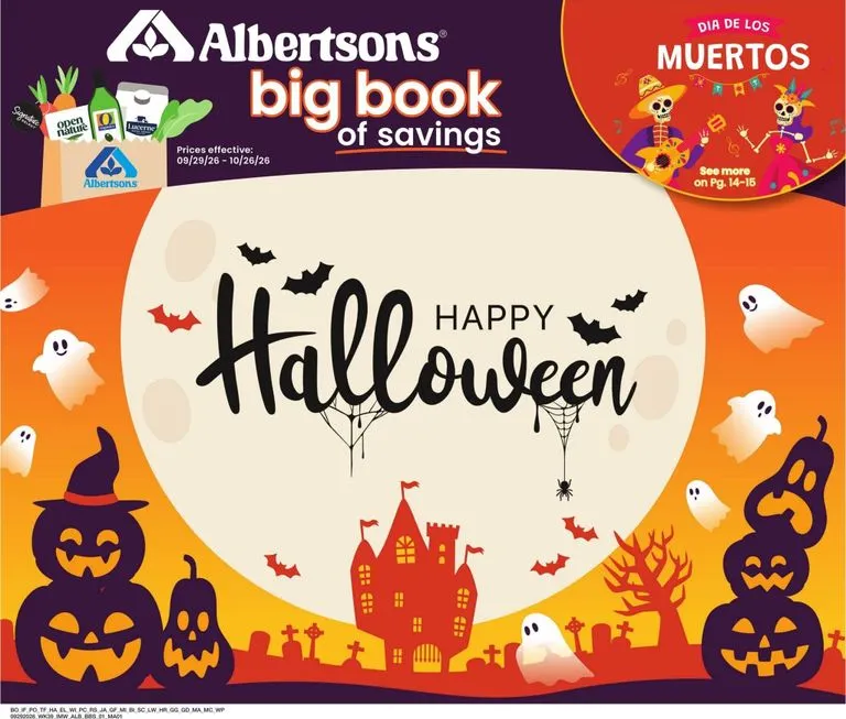 Weekly ad Current Albertsons - Big Book of Savings leaflet valid from Tuesday 09/29/2026 to Monday 10/26/2026 from September 29 to October 26 2026 - Page 1