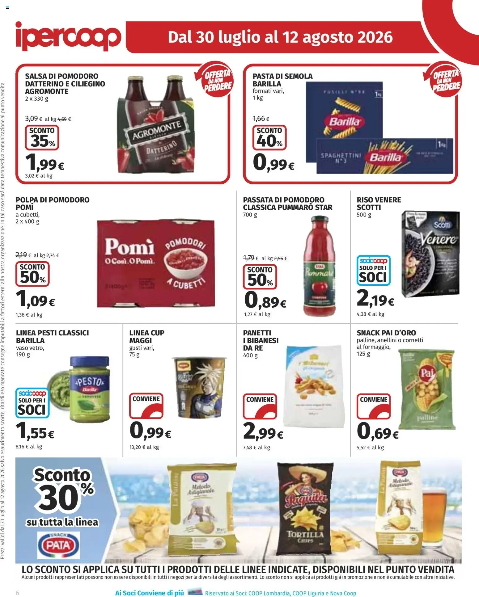 Anteprima volantino Ipercoop dal 30/07/2026 - nuovo offerte da 30 luglio a 12 agosto di 2026 - Pagina del volantino 6