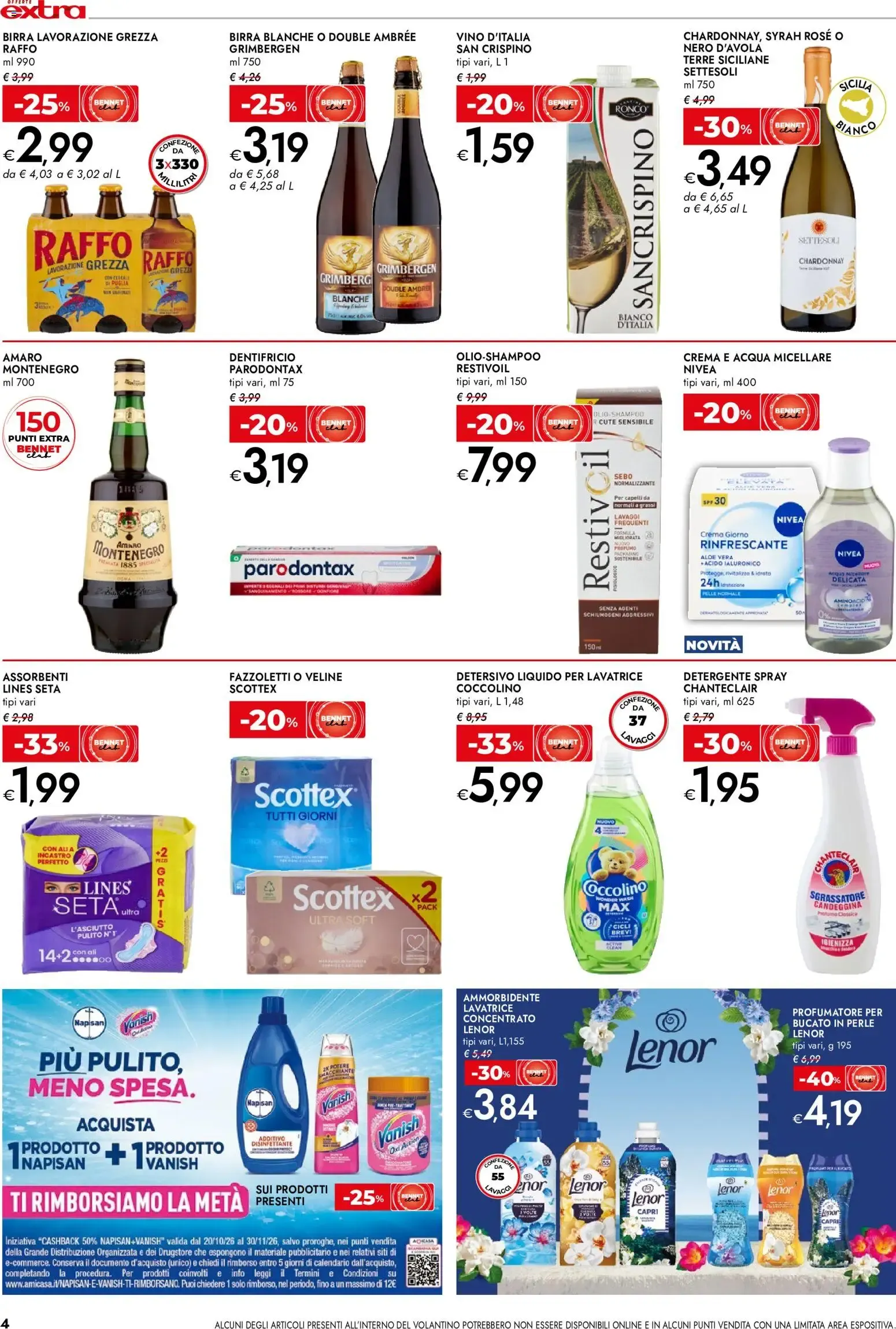 Nuovo bennet volantino Extra dal 22/10/2026 > offerte anteprima 🛍️ da 22 ottobre a 4 novembre di 2026 - Pagina del volantino 4