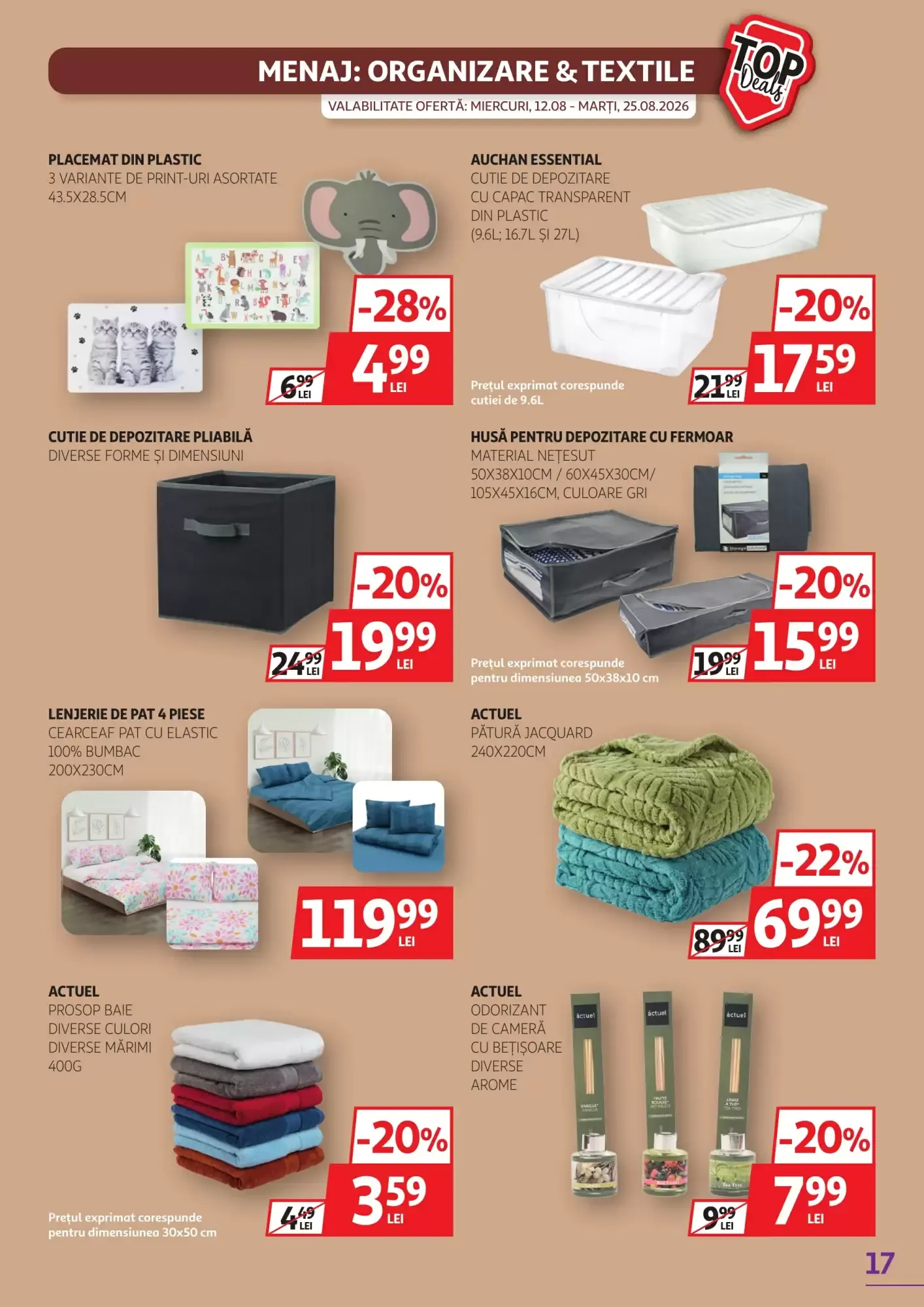 Catalog Noile oferte miercuri, 12.08 - marți, 25.08.2026 de la 12 august până la 25 august 2026 - Revista Pagina 17