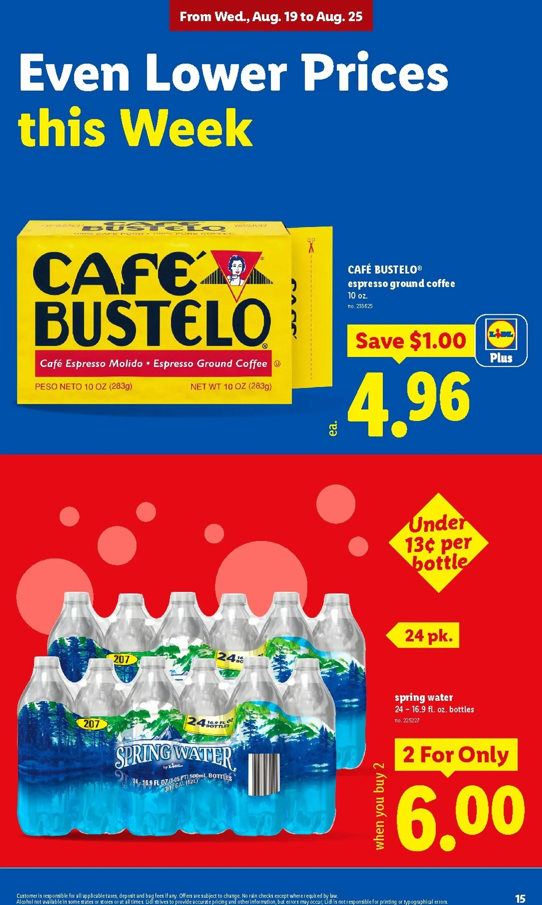 Weekly promotion Current Lidl leaflet valid from Wednesday 08/19/2026 to Tuesday 08/25/2026 spanning from August 19 to August 25 2026 - Page 15 for Catalogue 365