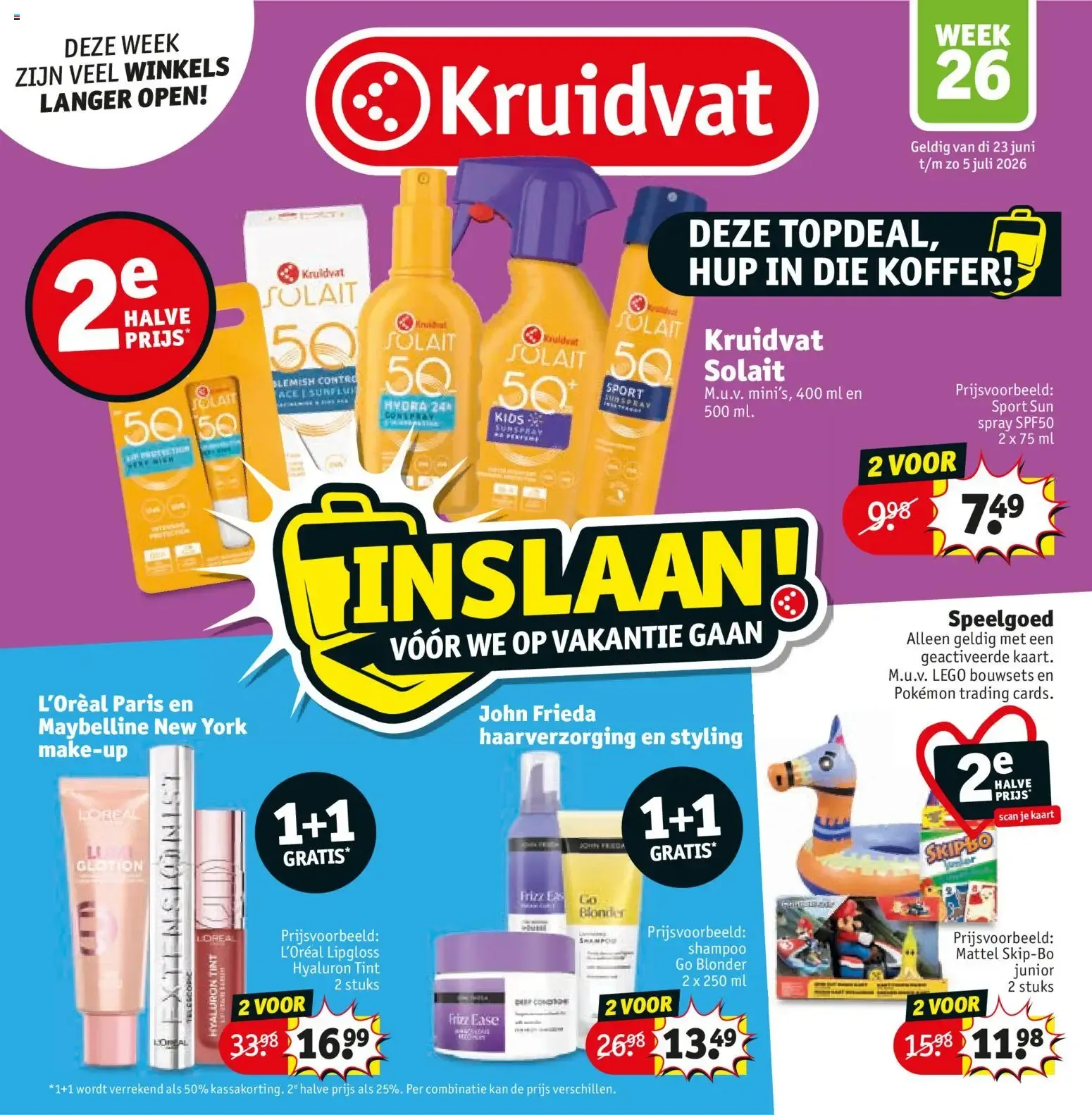 Kruidvat folder vanaf 23-06-2026 - volgende, deze week van 23 juni tot 5 juli 2026 - Folder pagina 1