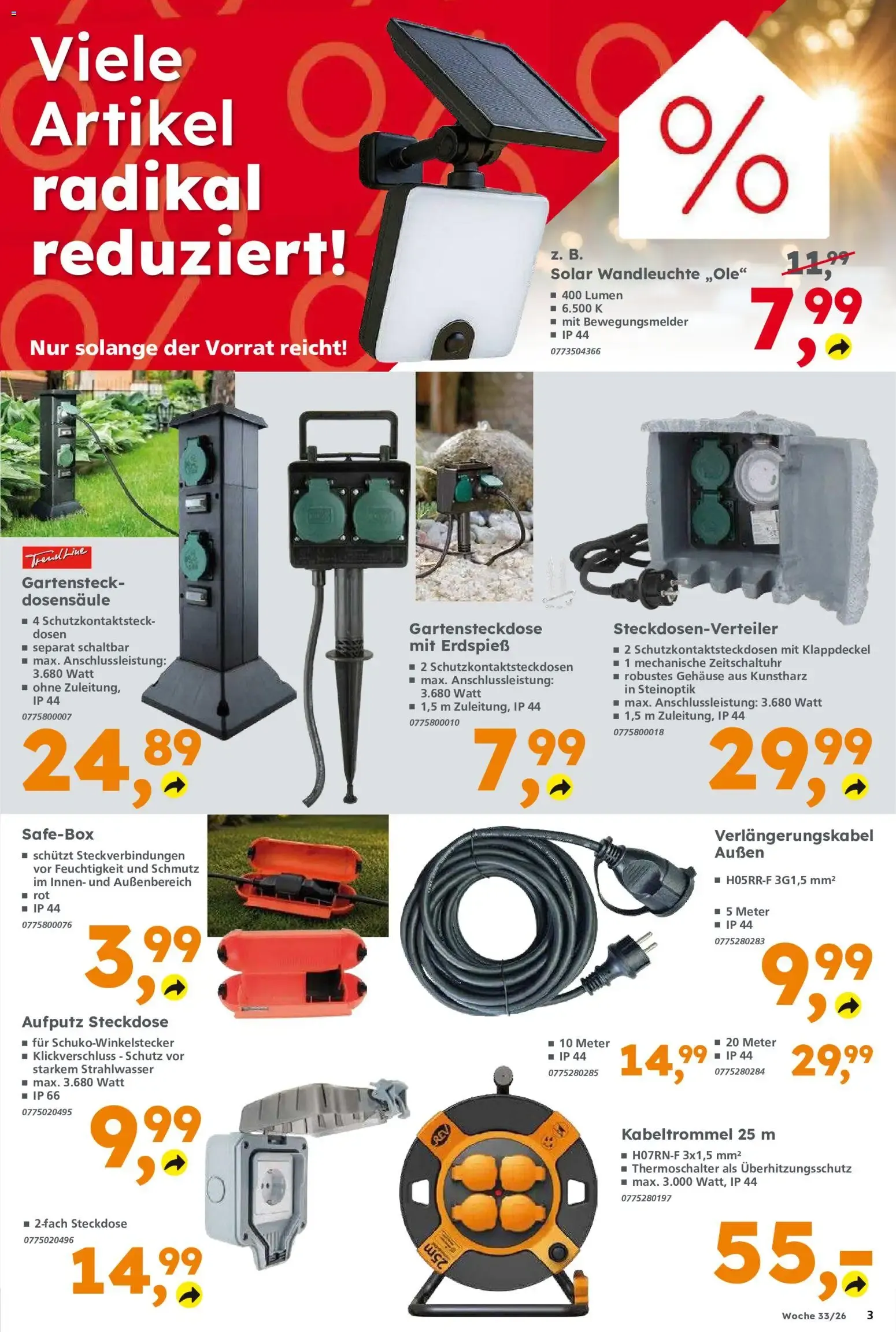 Globus Baumarkt Prospekt Berlin-Treptow (ab 10.08.2026) zum Blättern von 10. August bis 15. August 2026 - Prospekt seite 3
