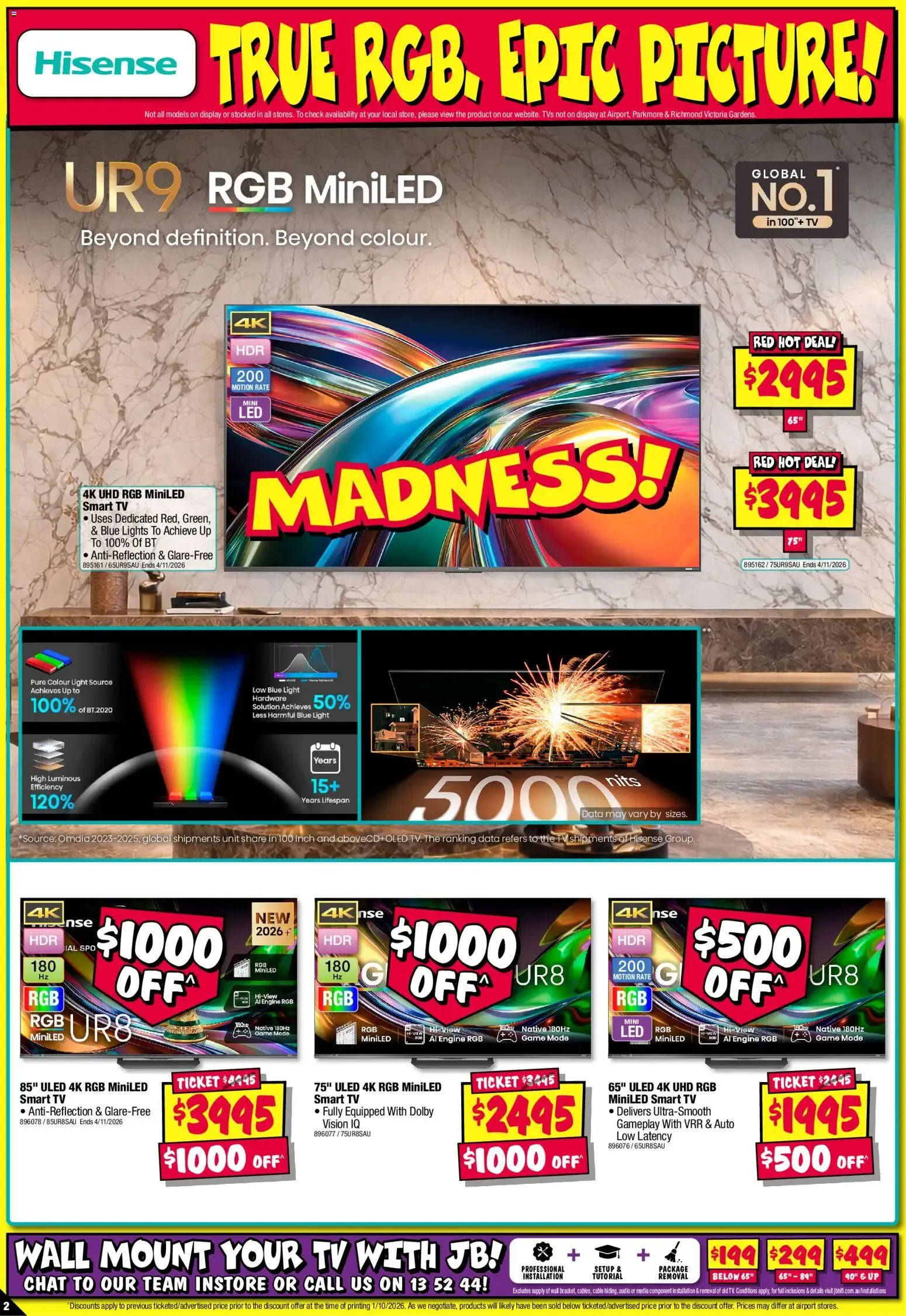 JB Hi-Fi catalogue Hisense Sellout - 15/10/2026 > weekly / monthly specials - Catalogue valid from 15 October to 21 October 2026 - page 2