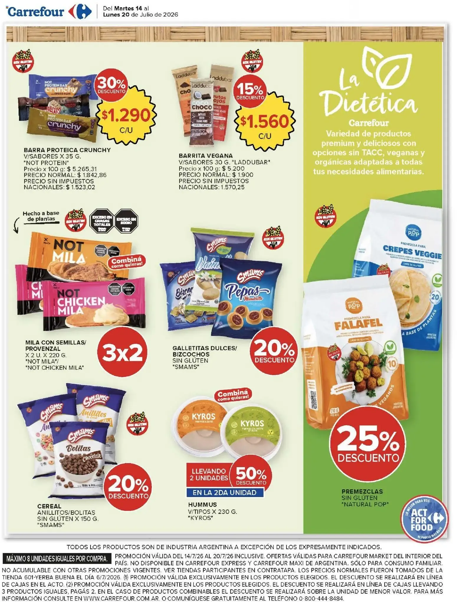 Ofertas de Carrefour ofertas || del 14/07/2026 - 20/07/2026 || Promociones 14 de julio al 20 de julio 2026 - Página 50 del catálogo