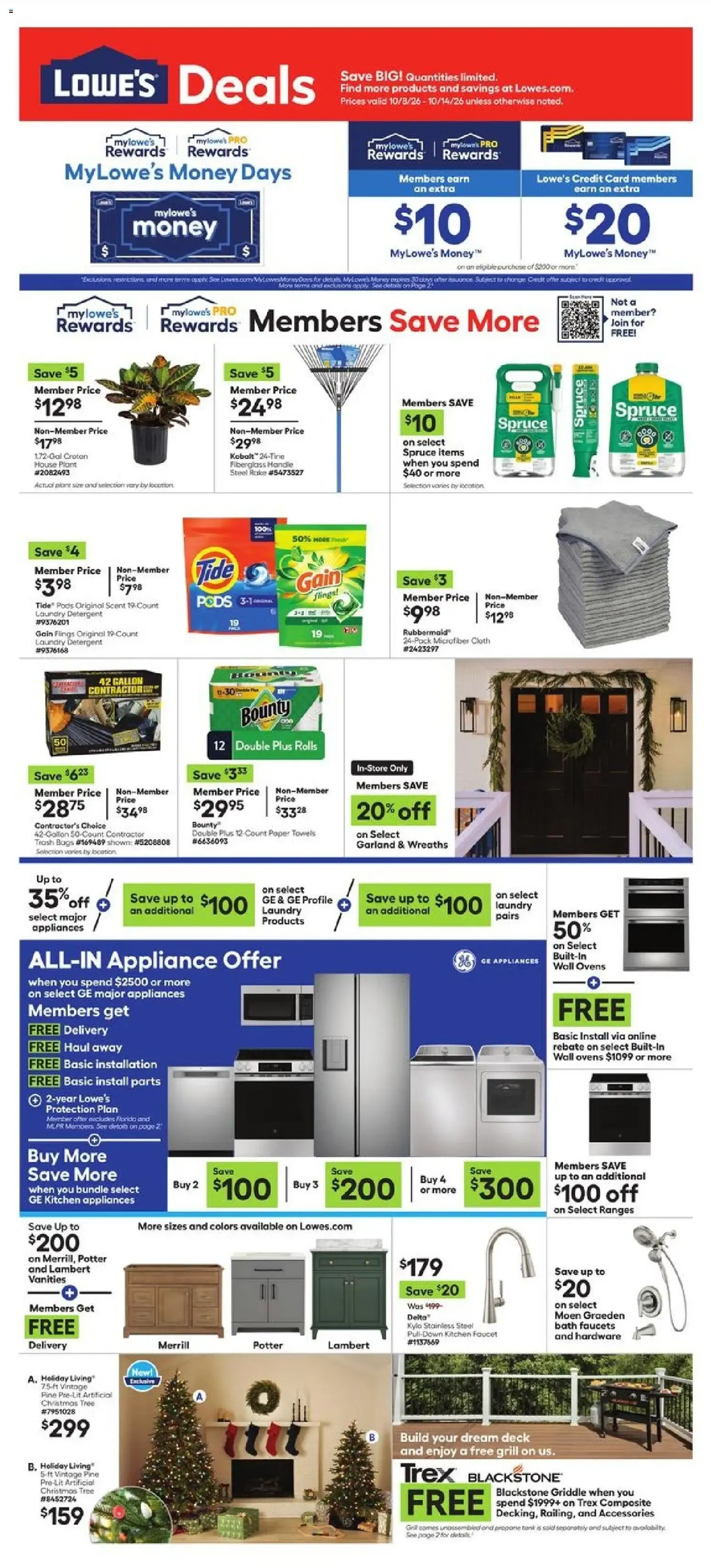 Weekly ad LOWE'S Deals from October 8 to October 14 2026 - Page 1