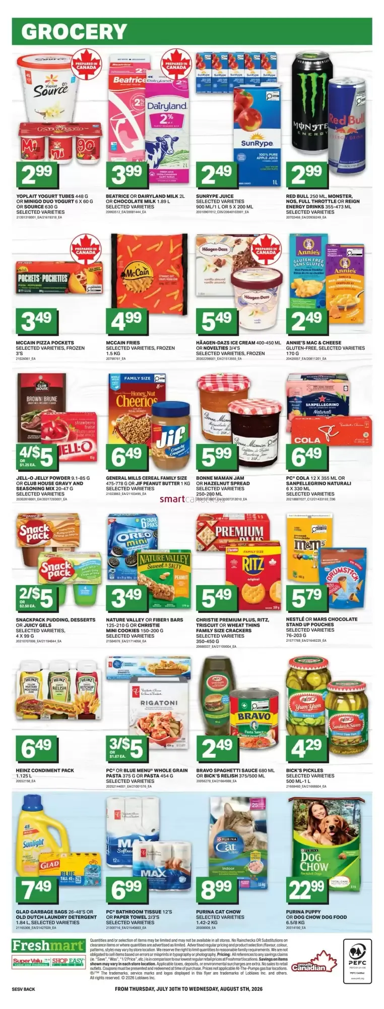 Freshmart Long Weekend Favourites from July 30 to August 5 2026 - flyer page 4
