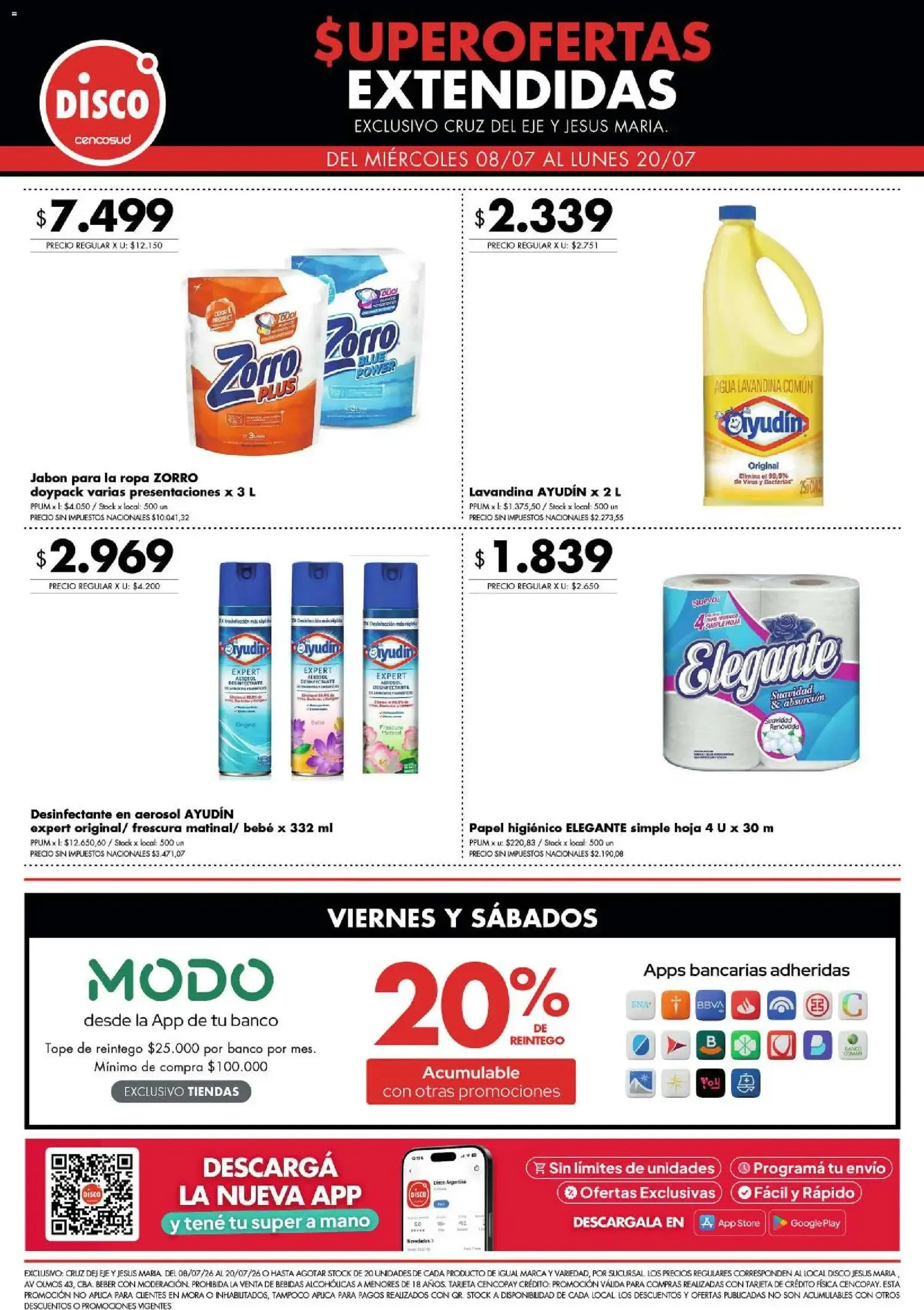 Ofertas de Disco - Superofertas extendidas - Cruz del Eje y Jesus Maria del 08/07/2026 - 20/07/2026 8 de julio al 20 de julio 2026 - Página 4 del catálogo