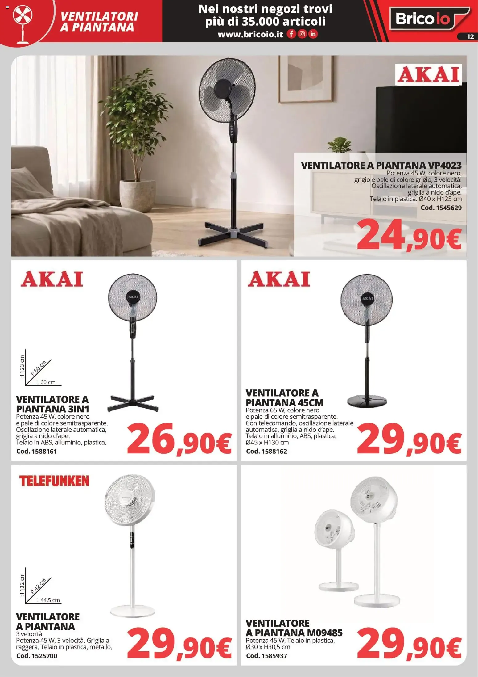 Nuovo Brico io volantino Refrigerazione dal 28/05/2026 > offerte anteprima 🛍️ da 28 maggio a 6 settembre di 2026 - Pagina del volantino 12