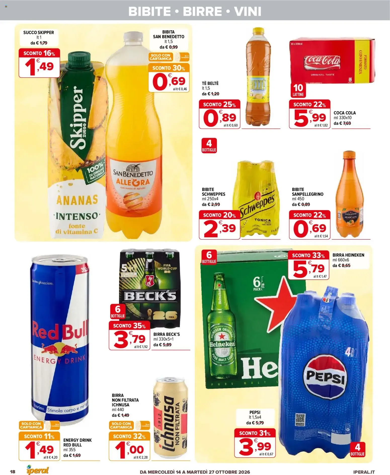 Iperal Supermercati - Affari a 1, 2, 3 Euro da 14 ottobre a 27 ottobre di 2026 - Pagina del volantino 18